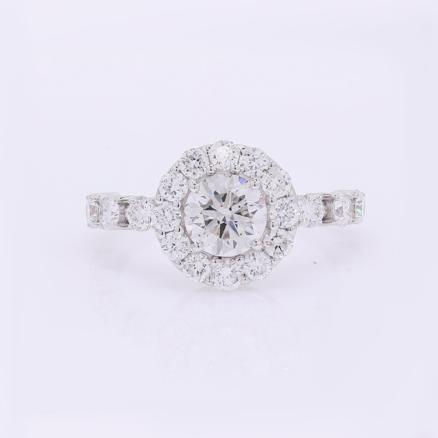 2.29 Carats Lab Grown Diamond 14K Gold Ring