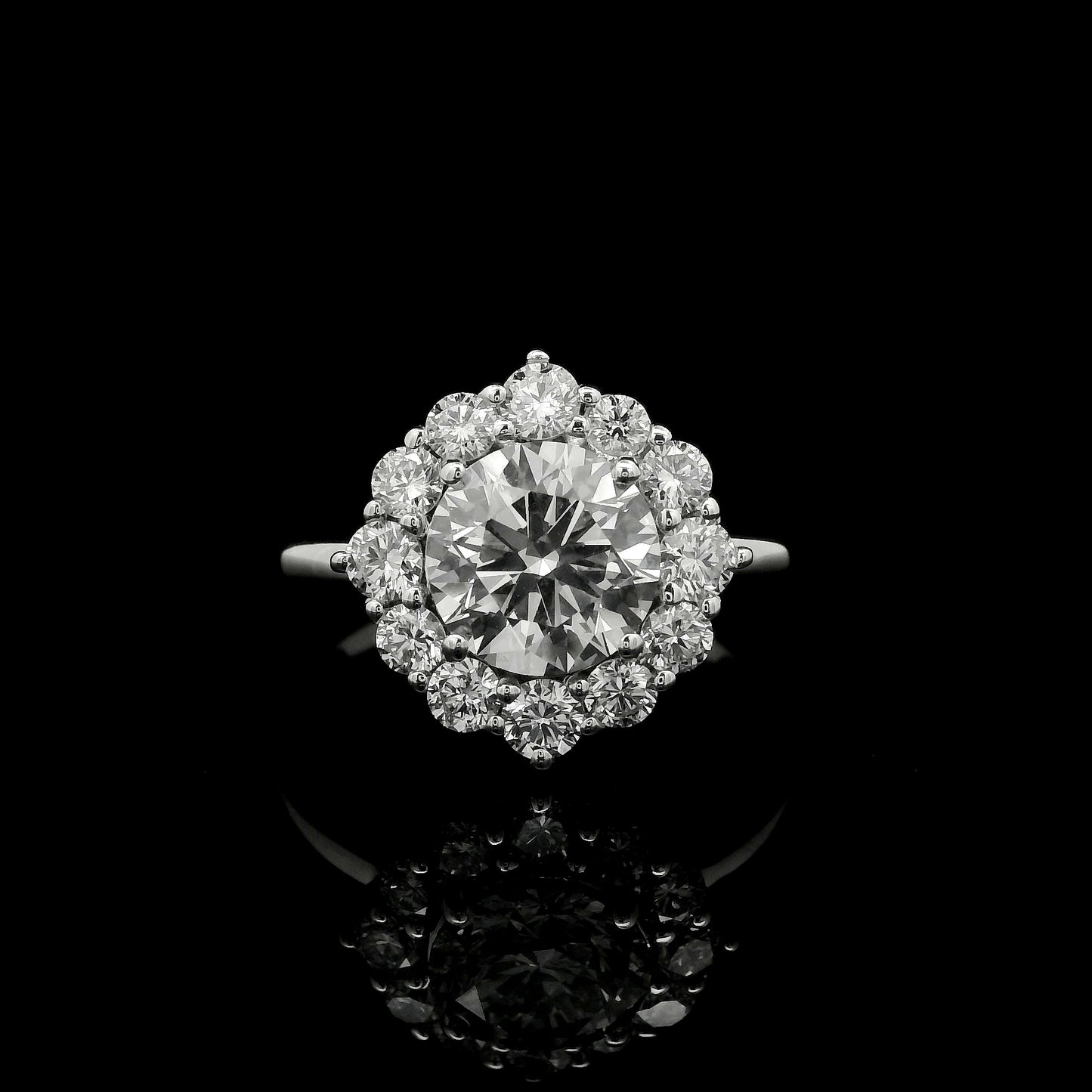 2.15 Carats Lab Grown Diamond 14K Gold Ring