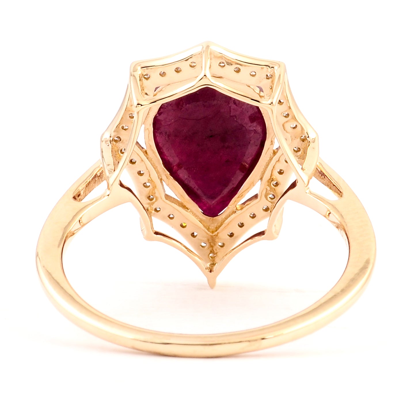 3.10 Ct Natural Codundum Ruby 14K Gold Ring