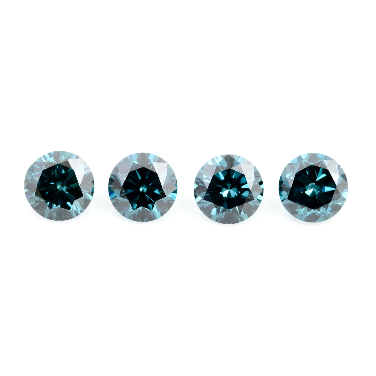 0.60 Blue Diamond Round Loose Gemstone