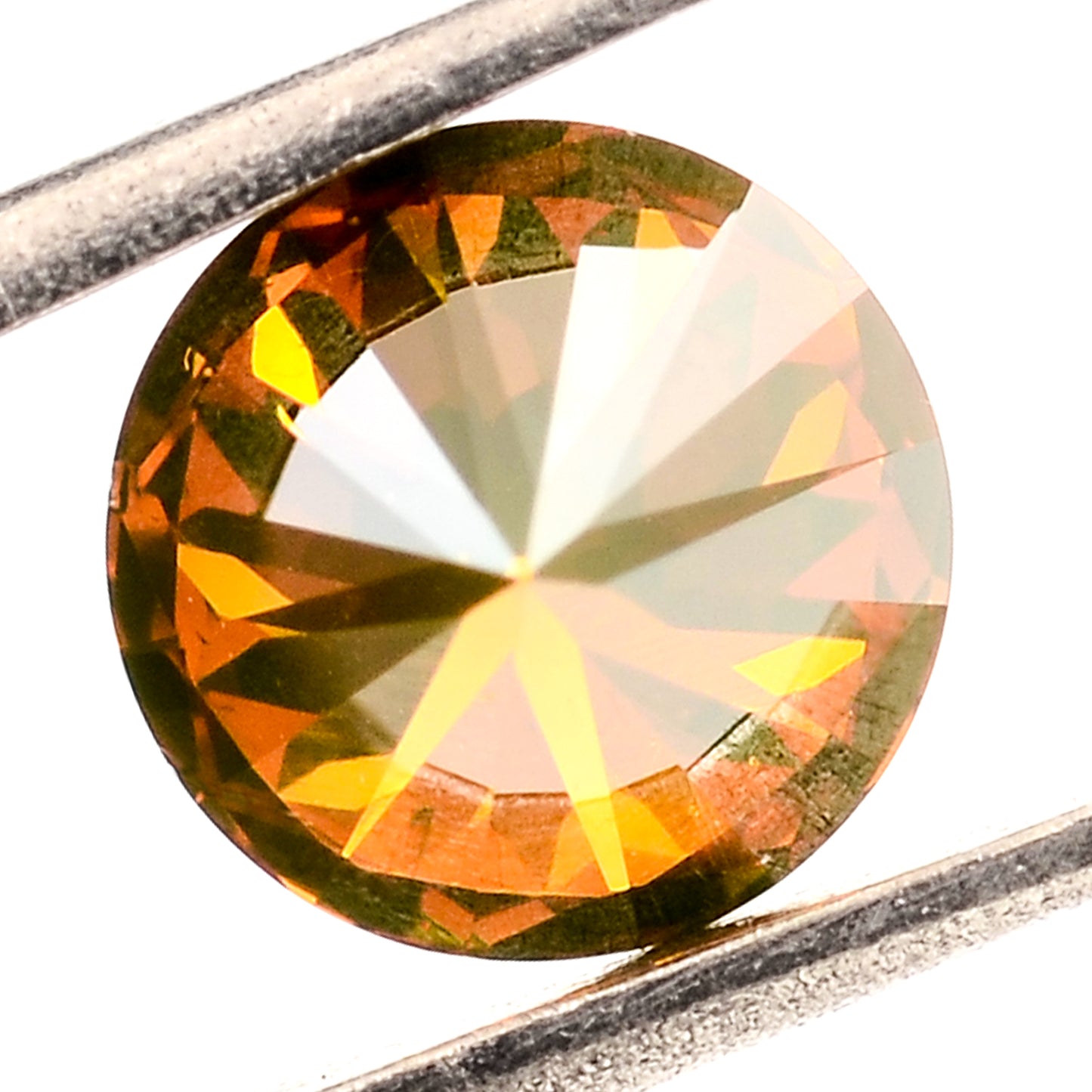 0.28 Red Diamond Round Loose Gemstone