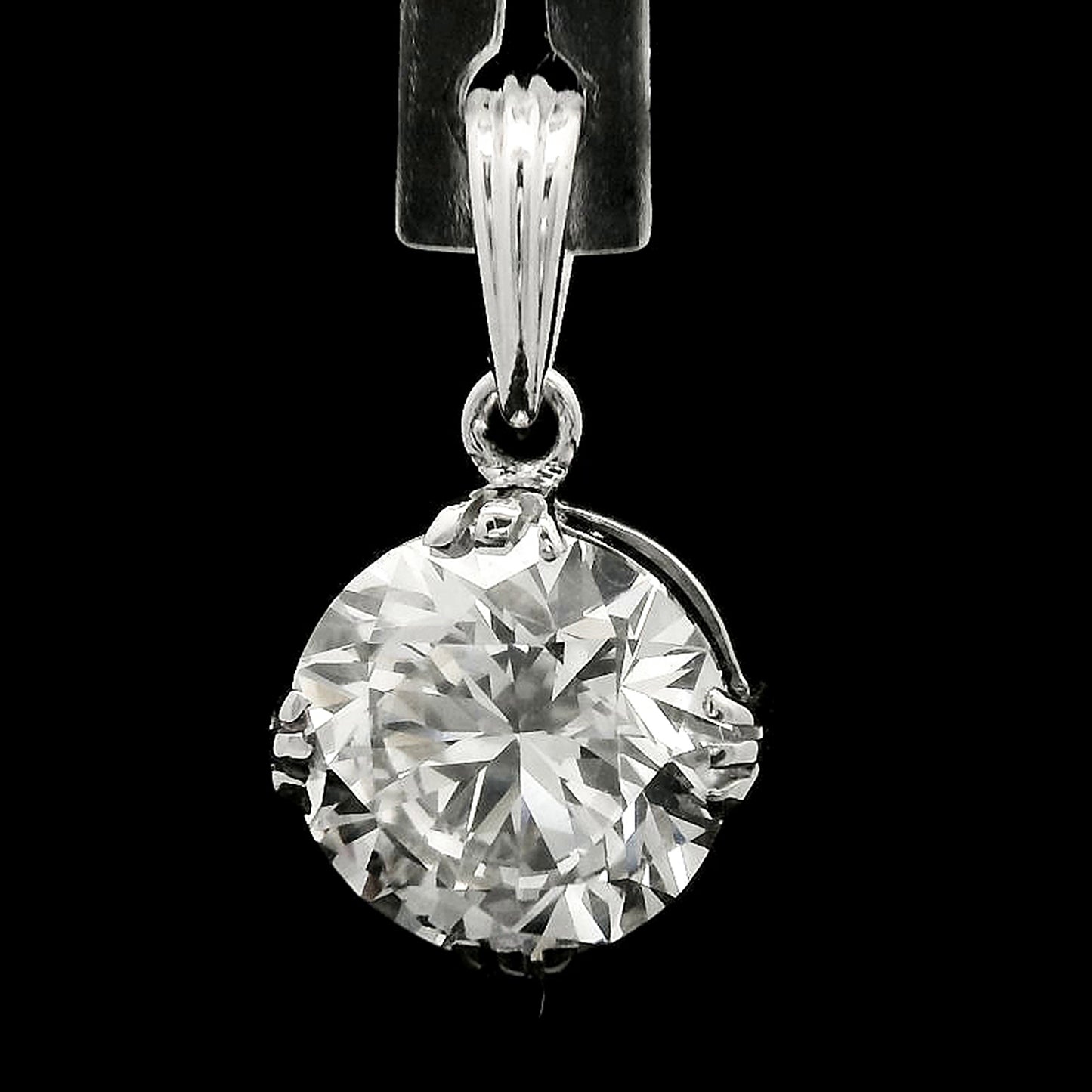 2.00 Carats Lab Grown Diamond 14K Gold Pendant