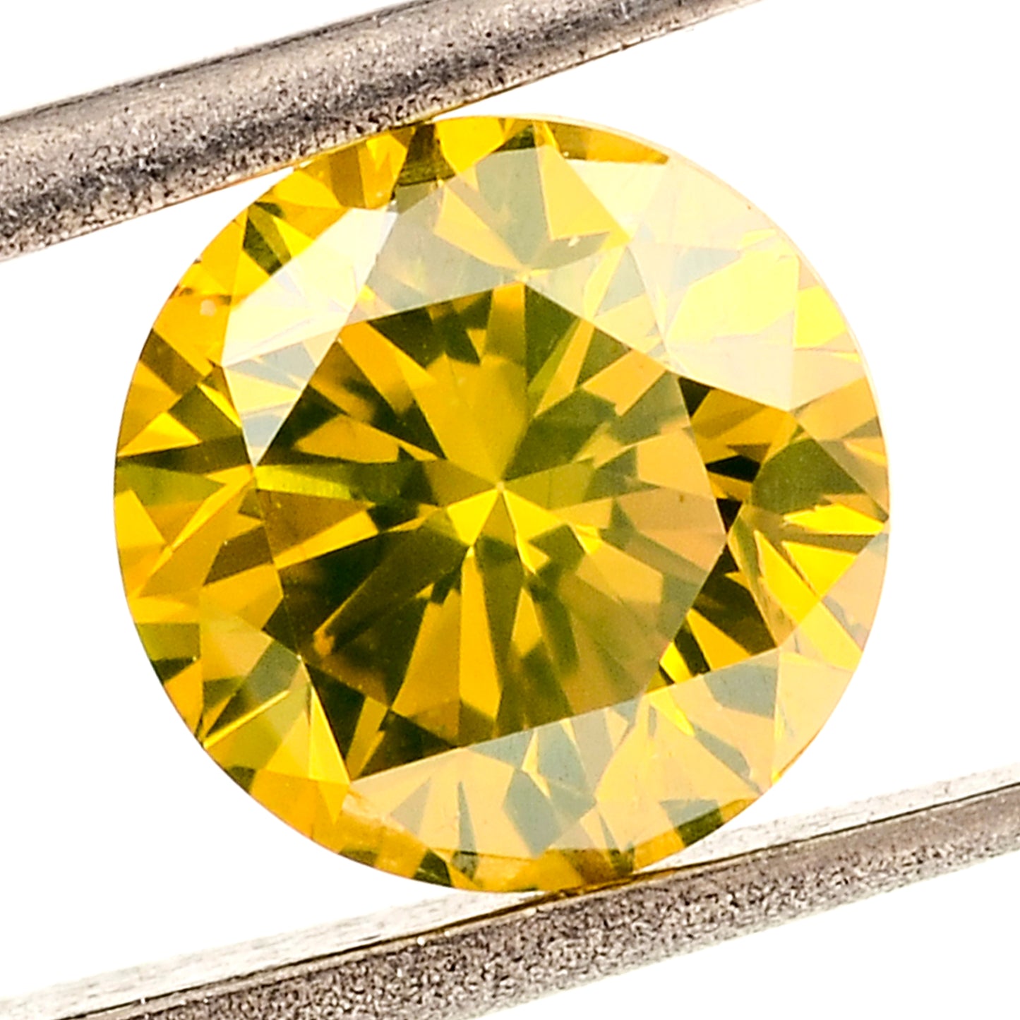 0.36 Yellow Diamond Round Loose Gemstone