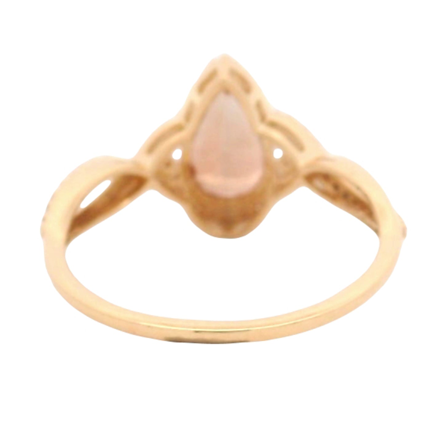 1.20 Ct Pear Oregon Sunstone 14K Gold Ring