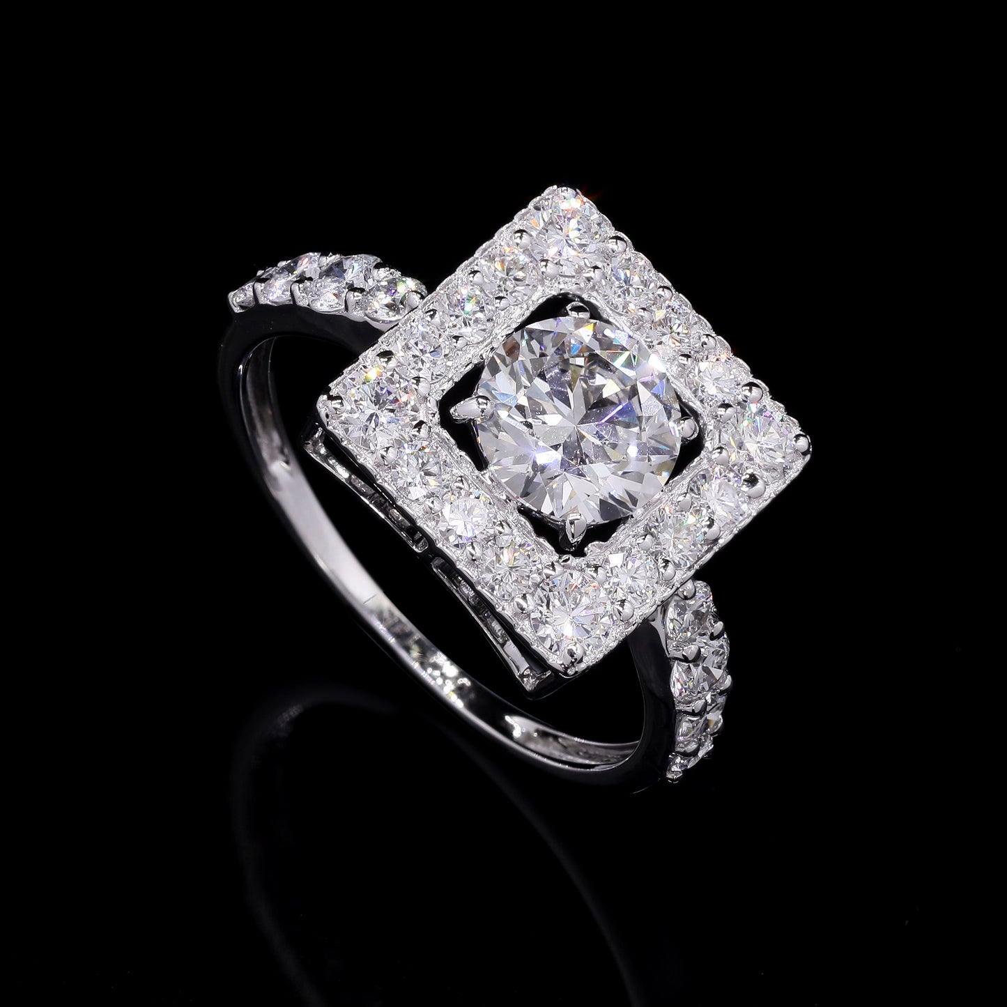 2.18 Carats Lab Grown Diamond 14K Gold Ring