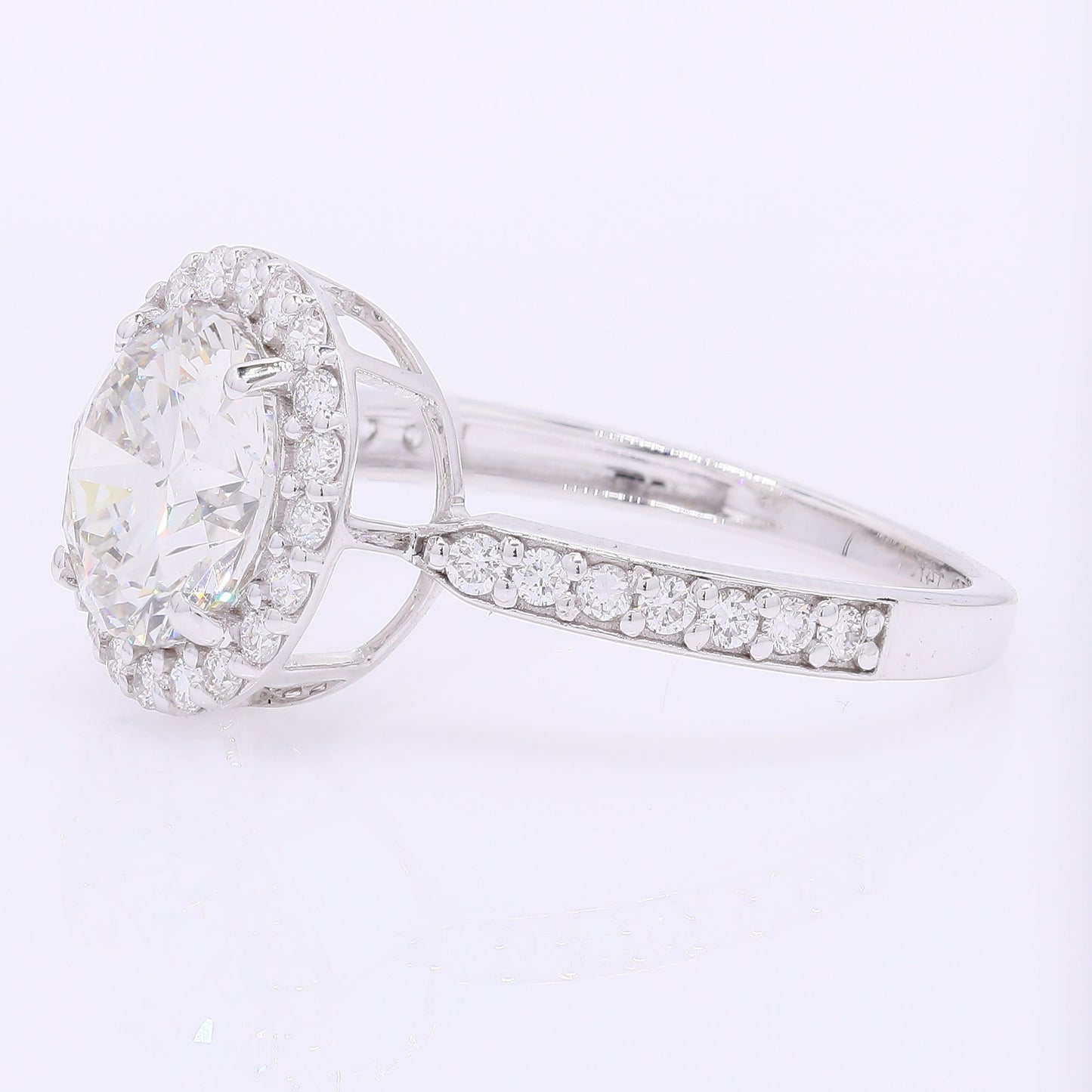 2.49 Carats Lab Grown Diamond 14K Gold Ring