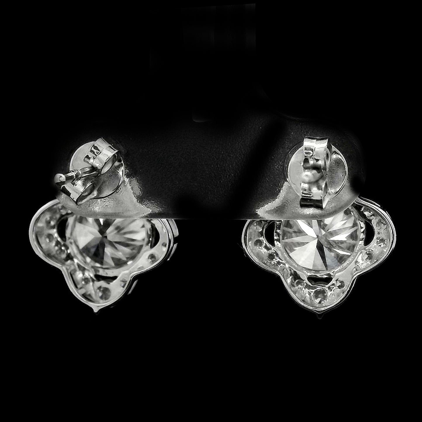 3.59 Carats Lab Grown Diamond 14K Gold Earrings
