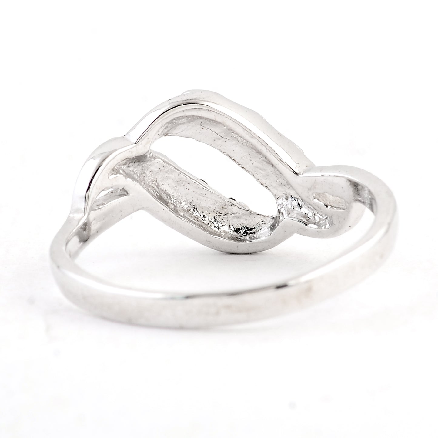 0.00 Ct Plain 925 Sterling Silver Ring