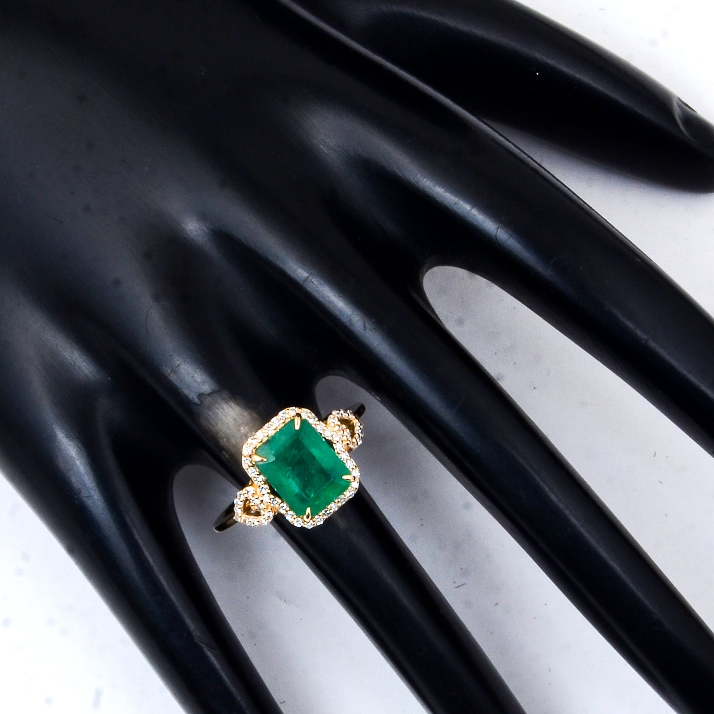 2.48 Ct Octagon Natural Emerald 14K Gold Ring