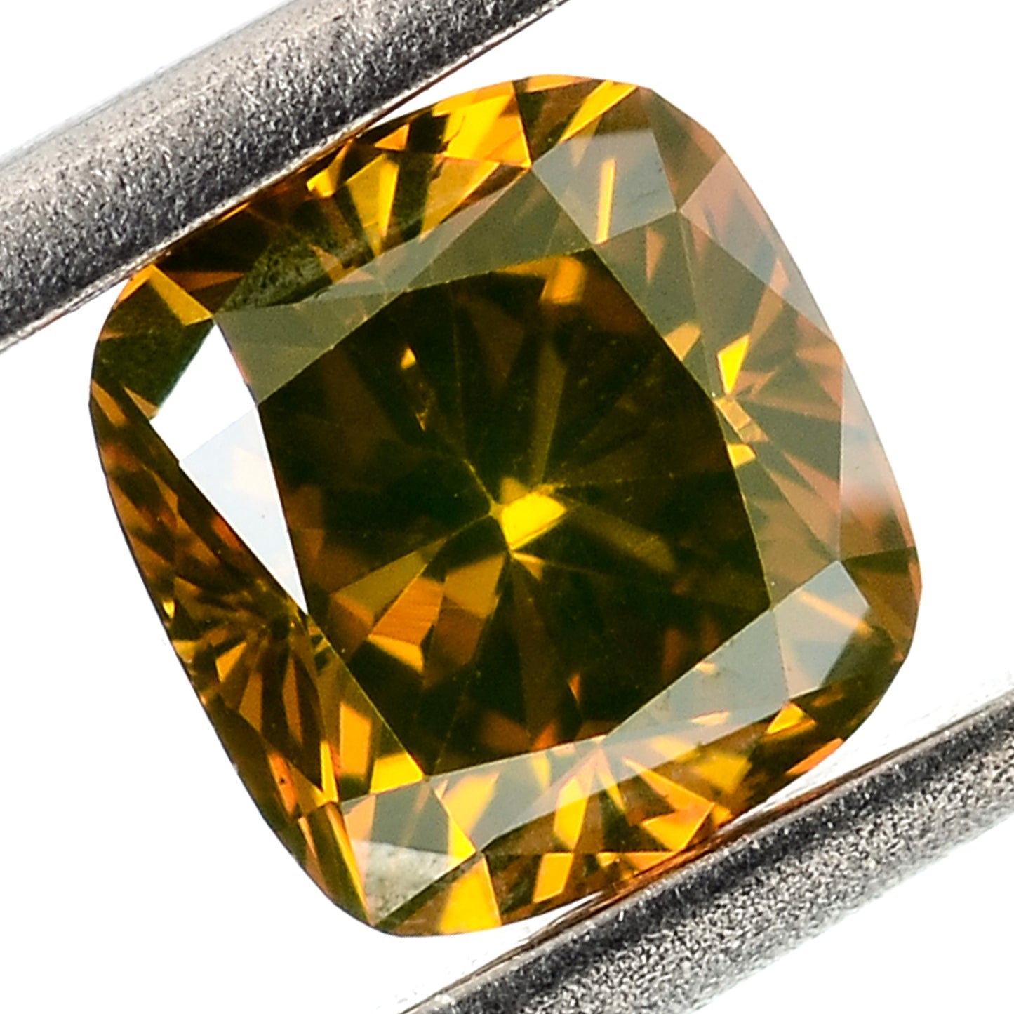 0.44 Carat Red Diamond Cushion Loose Gemstone