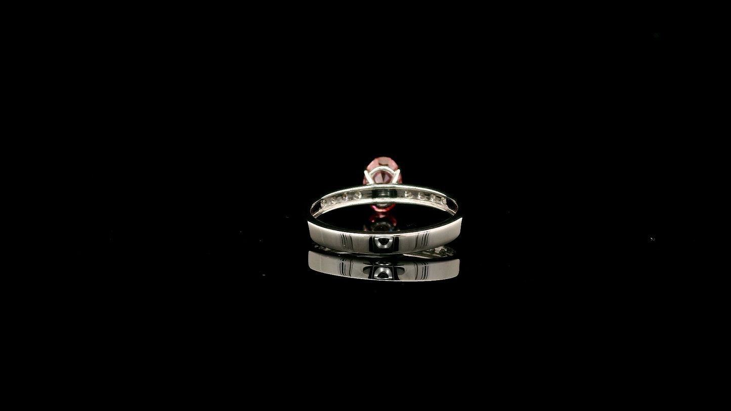 1.21 Carats Pink Lab Grown Diamond 14K Gold Ring
