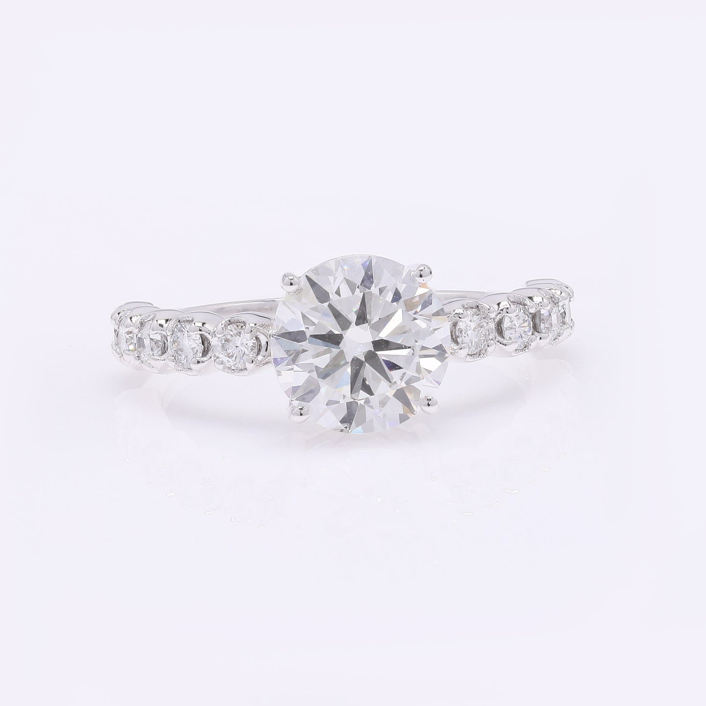 2.37 Carats Lab Grown Diamond 14K Gold Ring