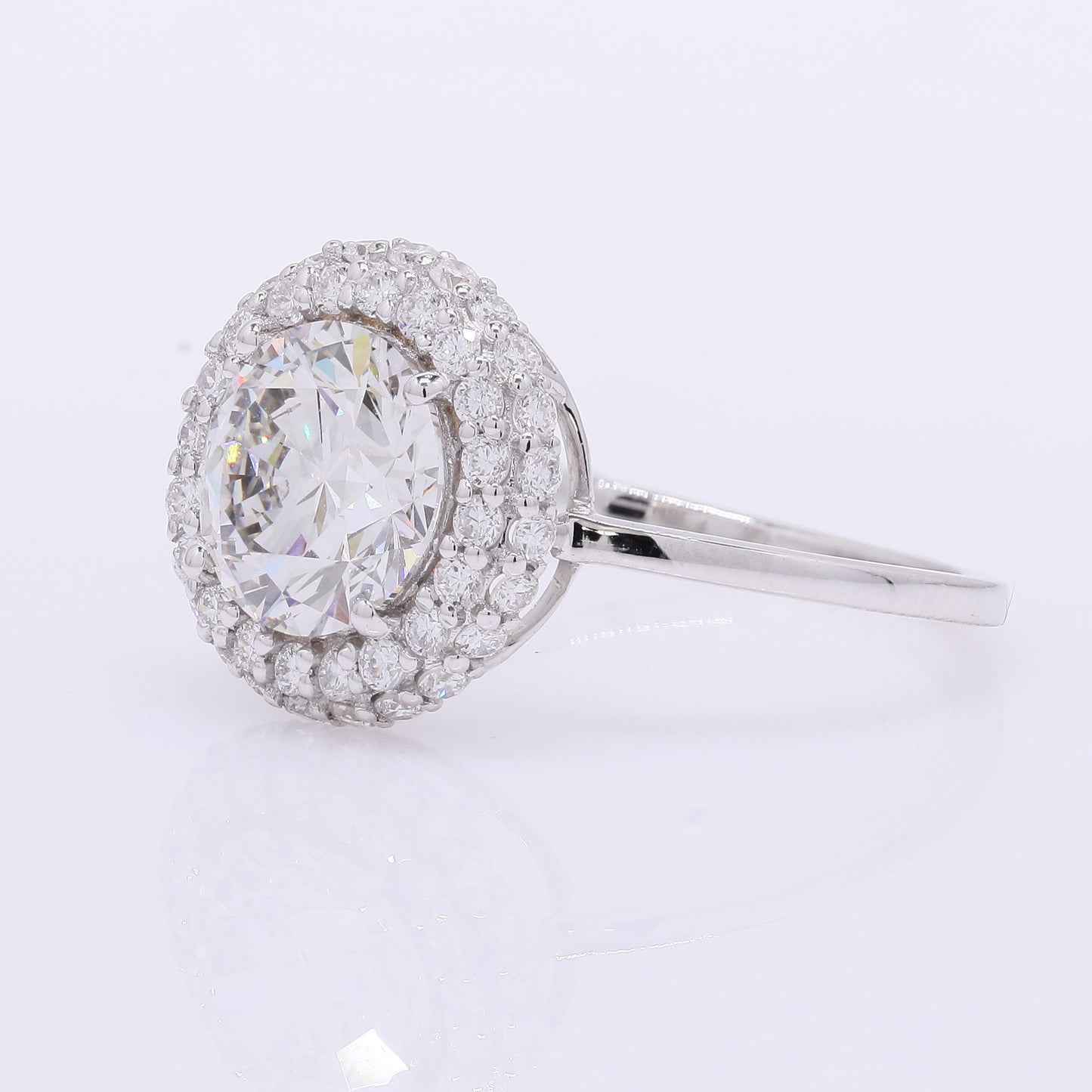 2.57 Carats Lab Grown Diamond 14K Gold Ring