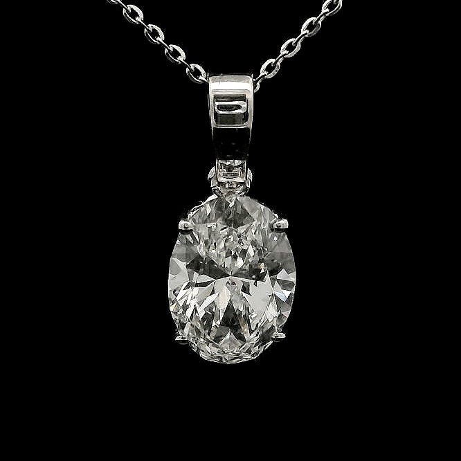 2.02 Carats Lab Grown Diamond 14K Gold Pendant