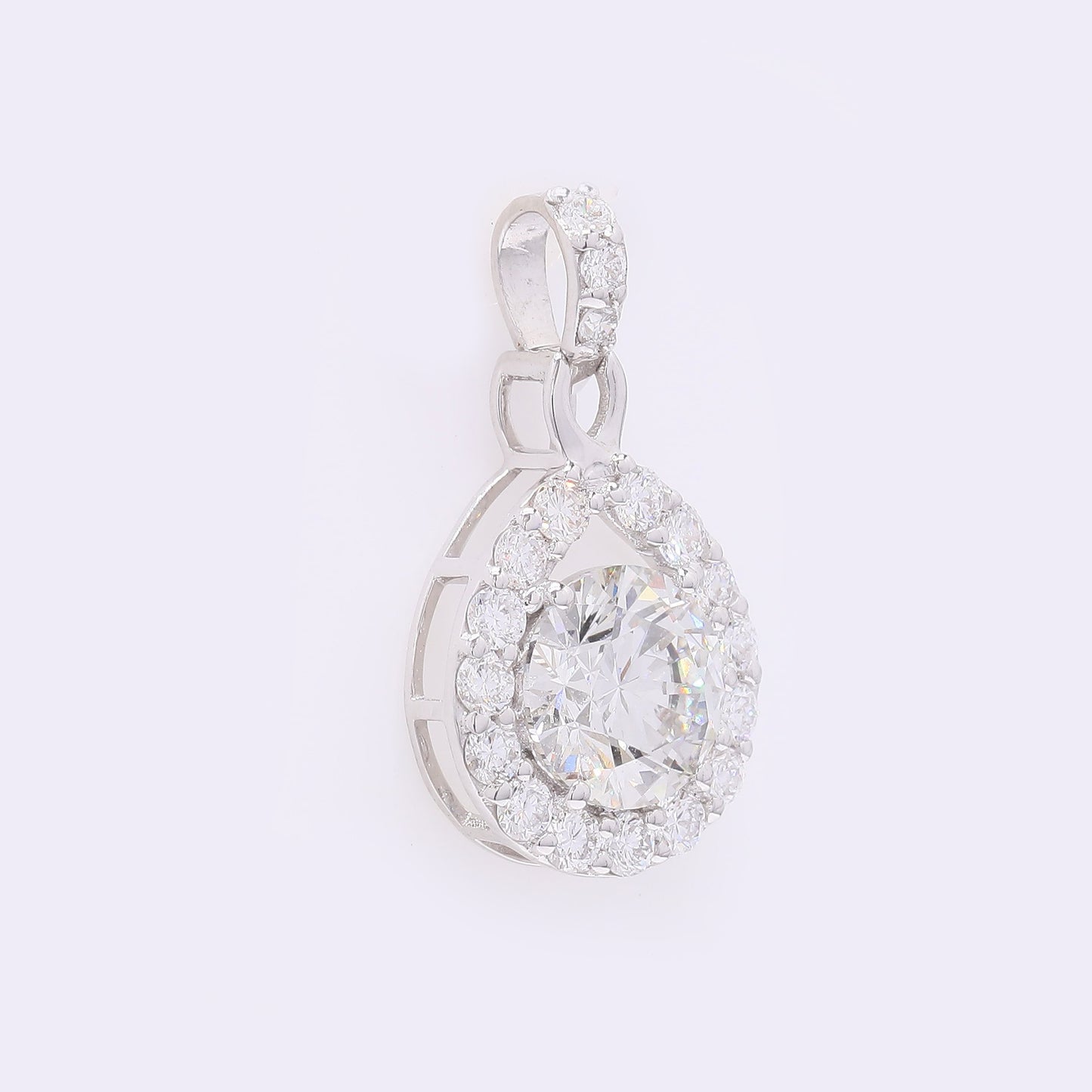 2.08 Carats Lab Grown Diamond 14K Gold Pendant