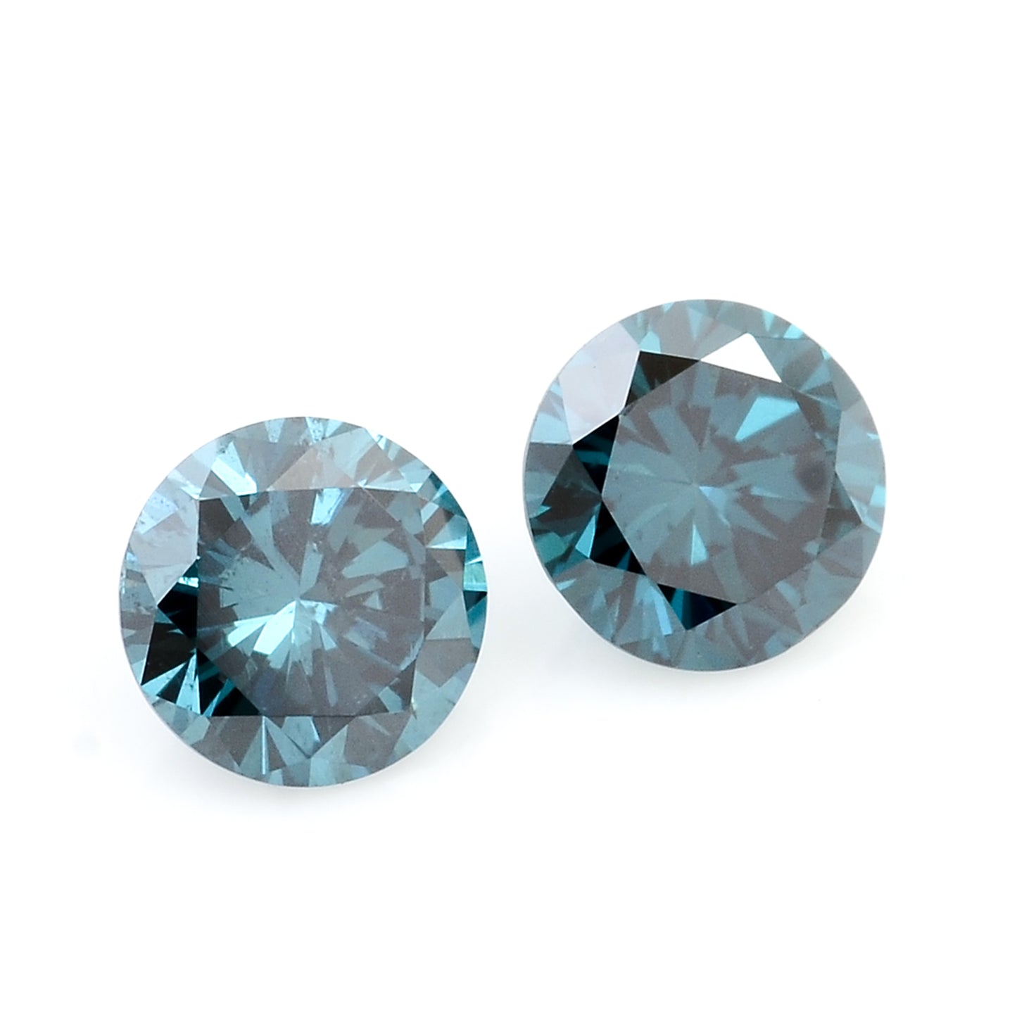0.40 Blue Diamond Round Loose Gemstone