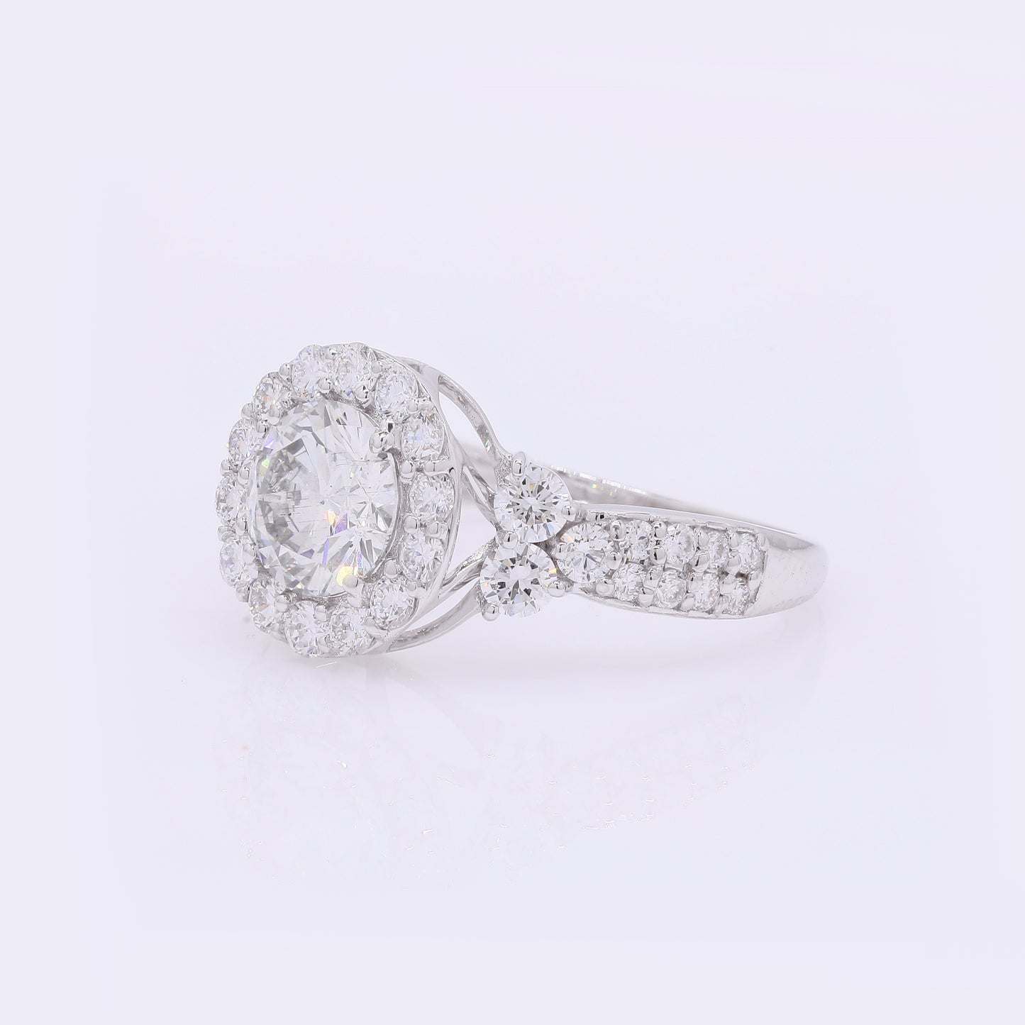2.16 Carats Lab Grown Diamond 14K Gold Ring