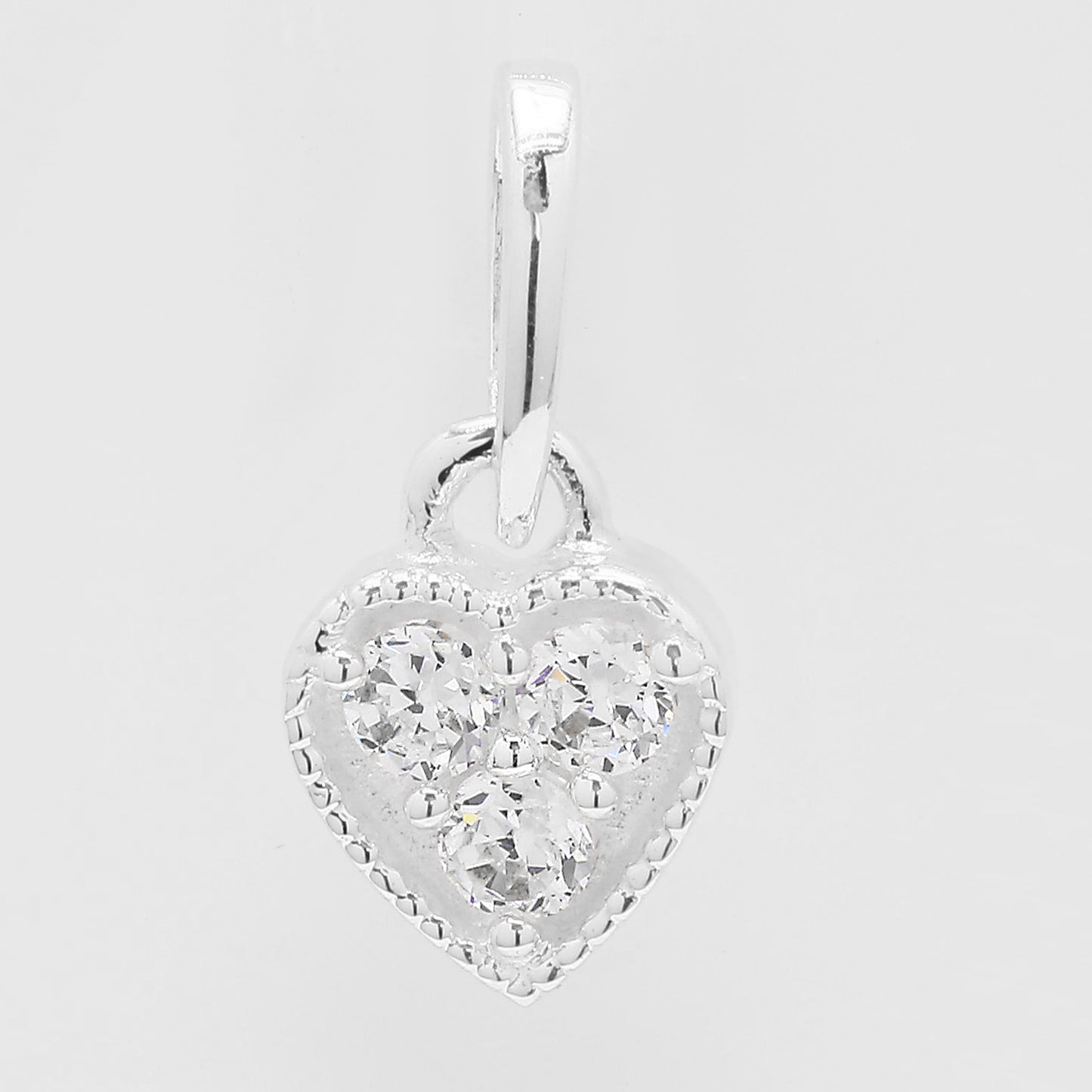 0.30 Ct Round Cubic Zirconia 925 Silver Pendant