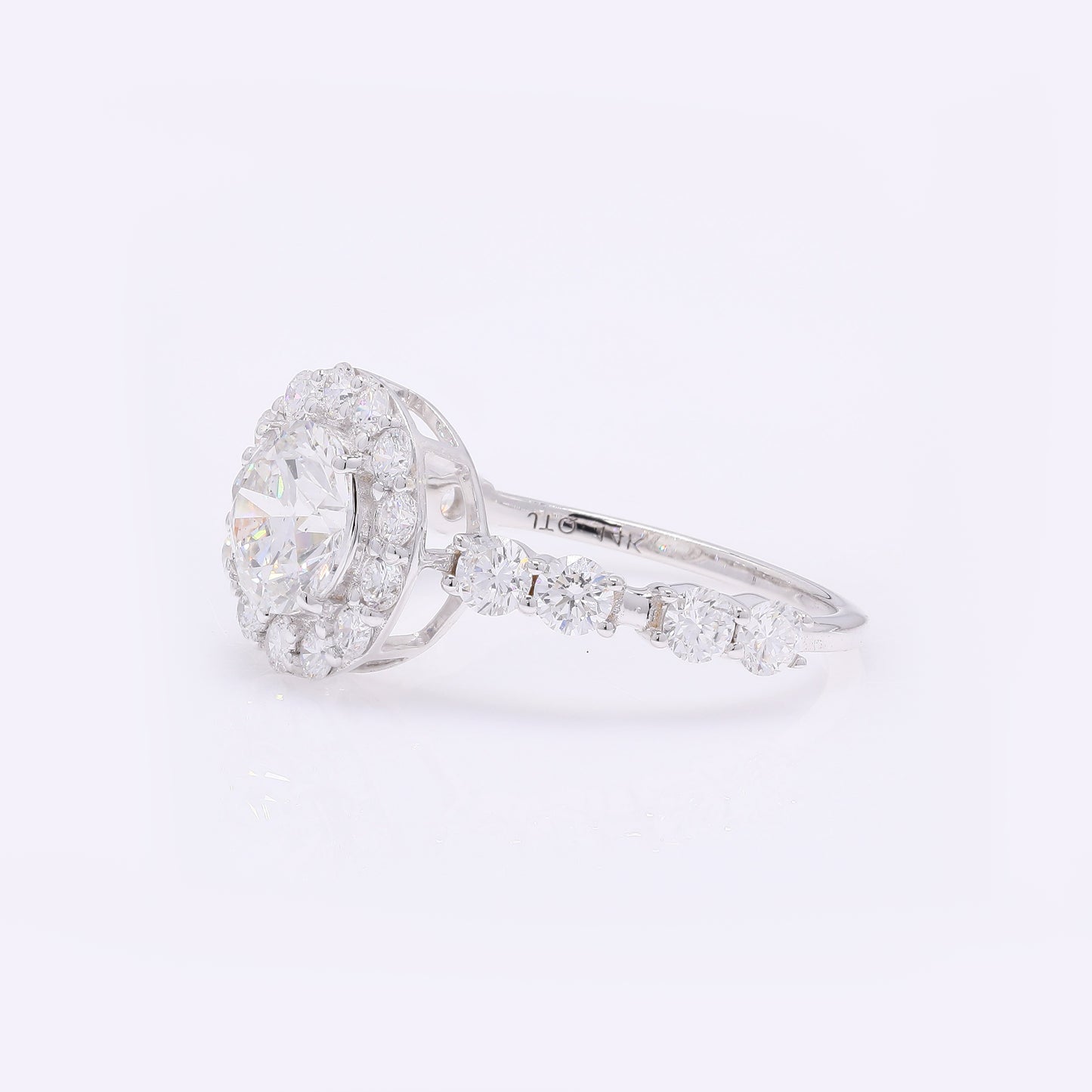 2.08 Carats Lab Grown Diamond 14K Gold Ring