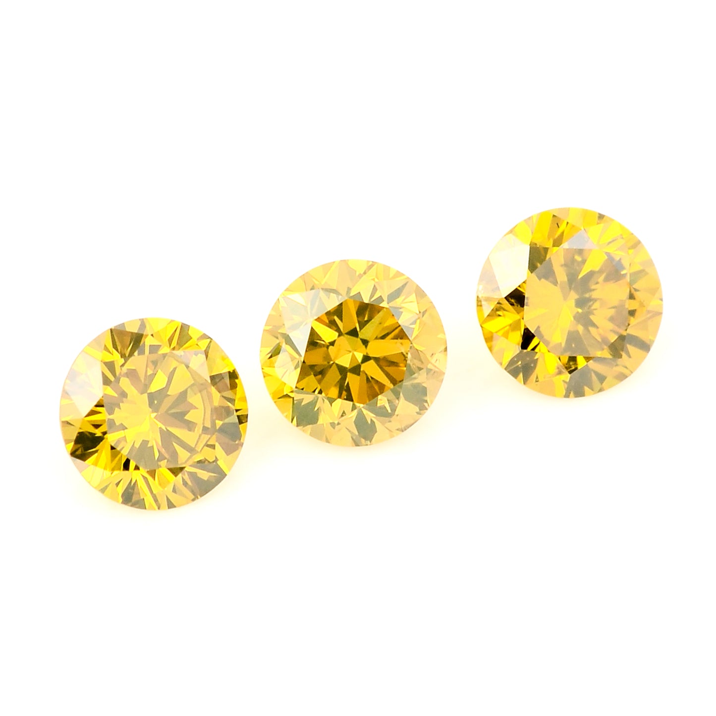 0.51 Yellow Diamond Round Loose Gemstone