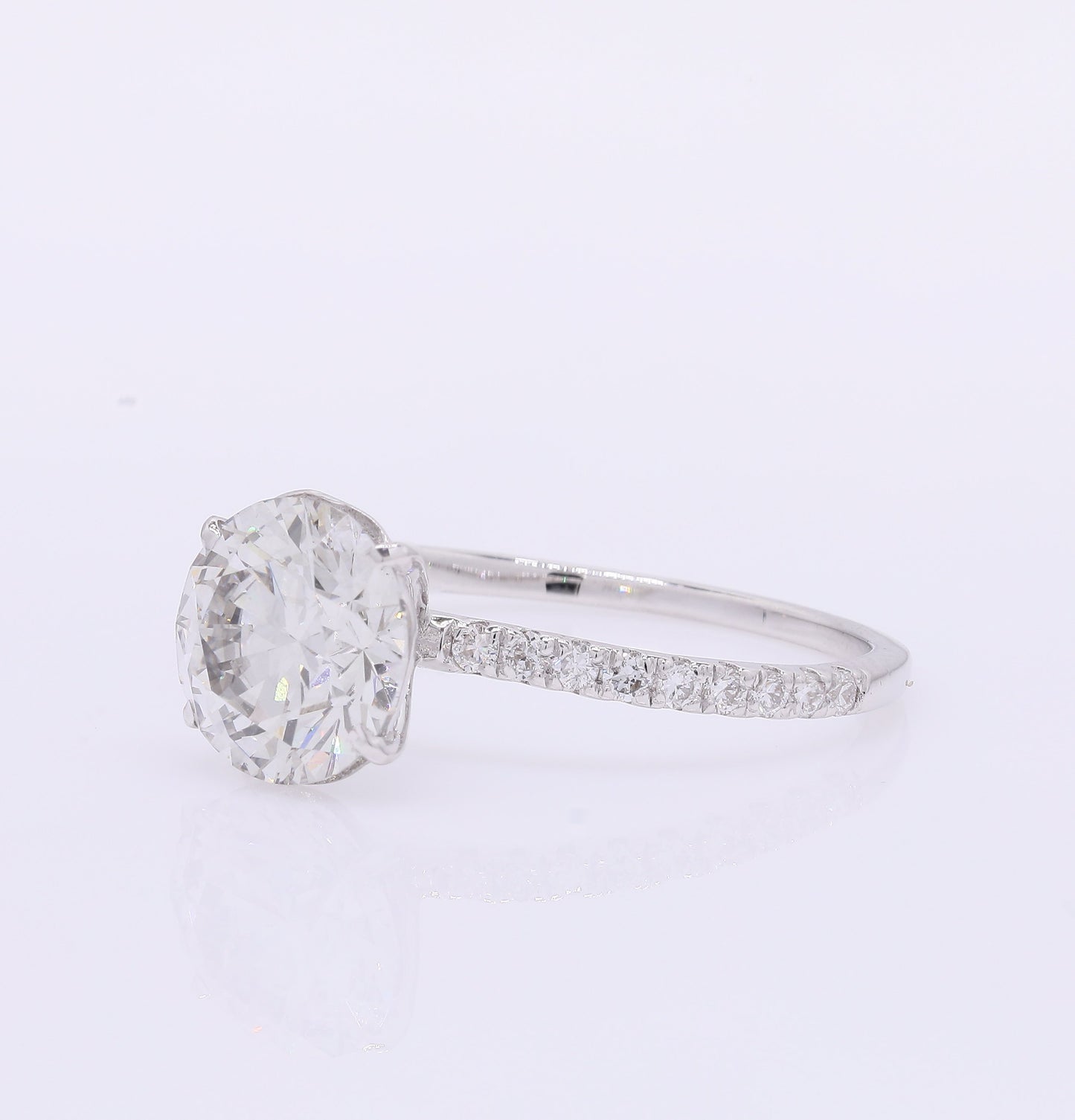 2.30 Carats Lab Grown Diamond 14K Gold Ring