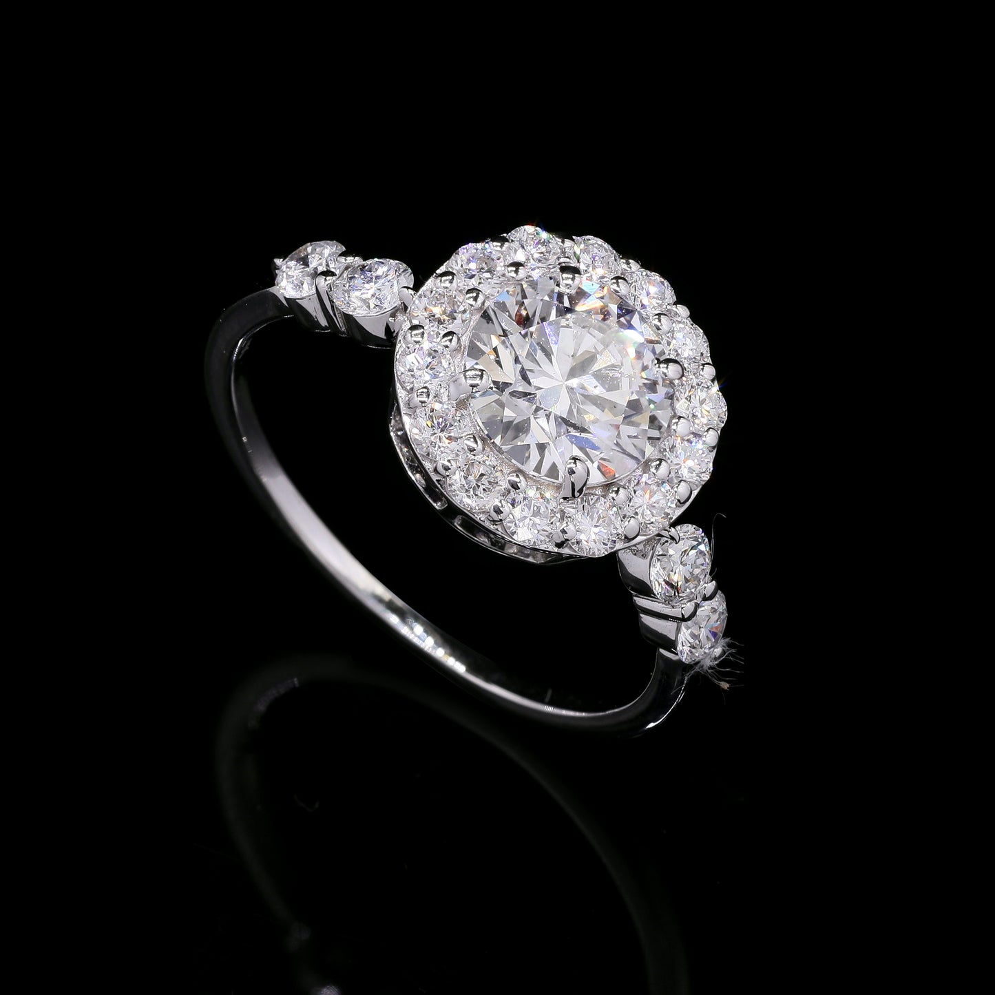 2.10 Carats Lab Grown Diamond 14K Gold Ring