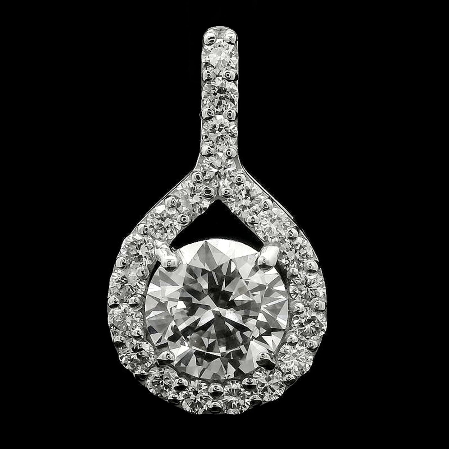 2.05 Carats Lab Grown Diamond 14K Gold Pendant