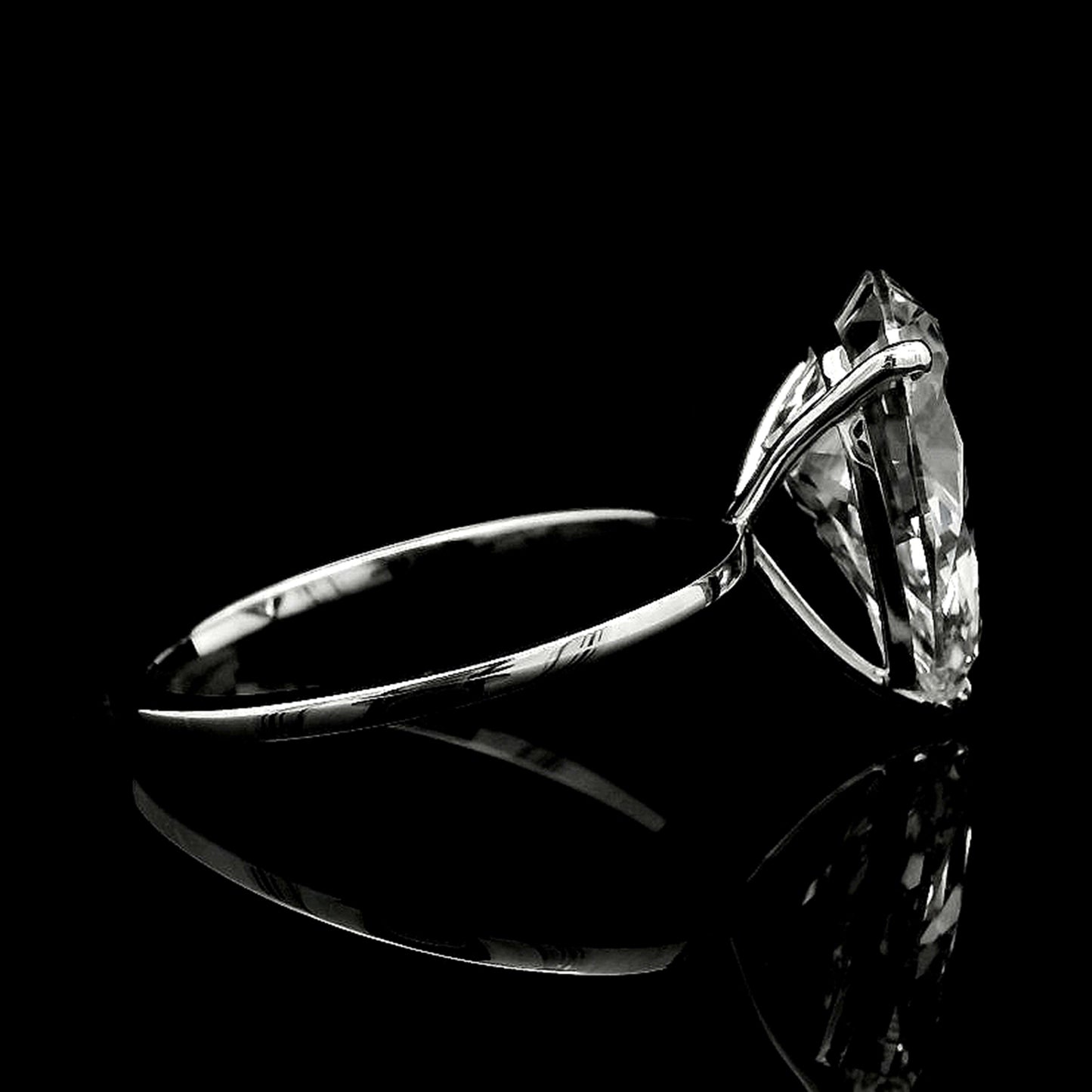 4.01 Carats Lab Grown Diamond 14K Gold Ring