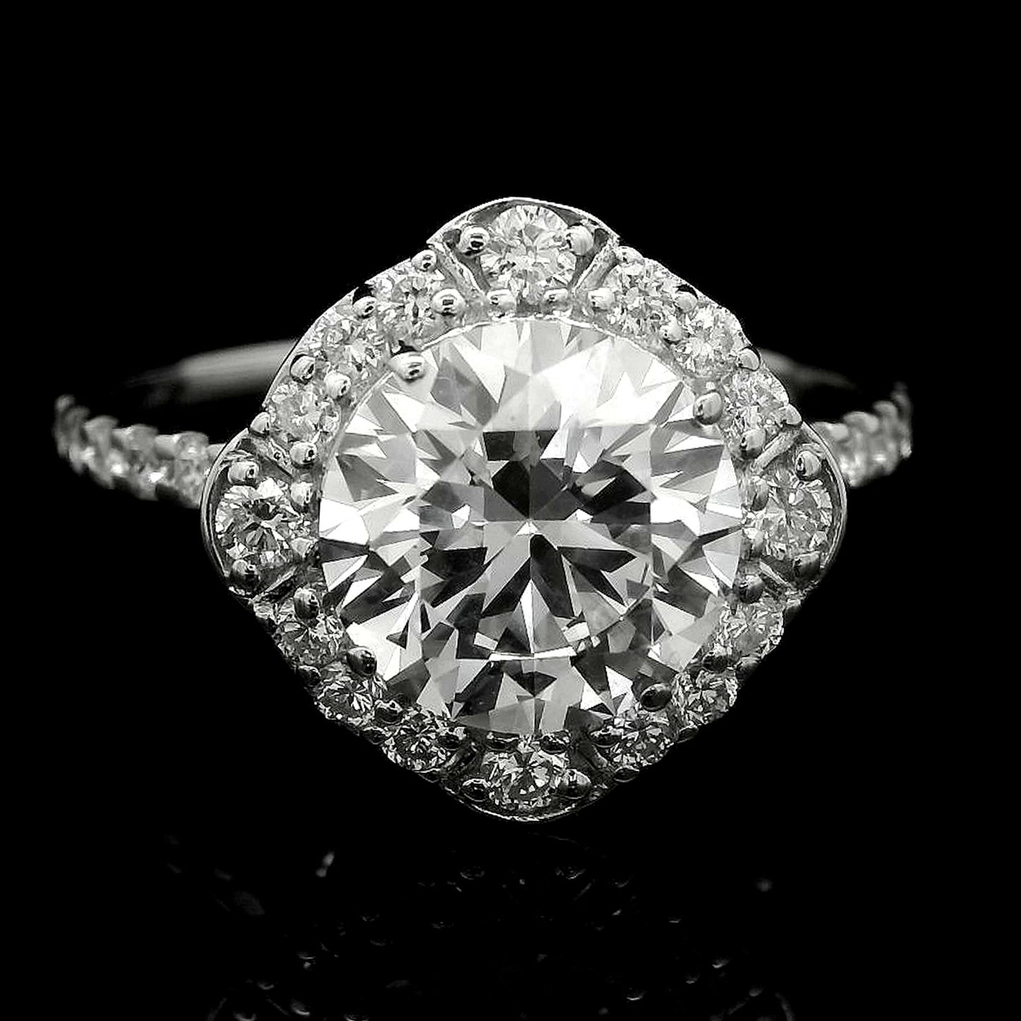 2.58 Carats Lab Grown Diamond 14K Gold Ring