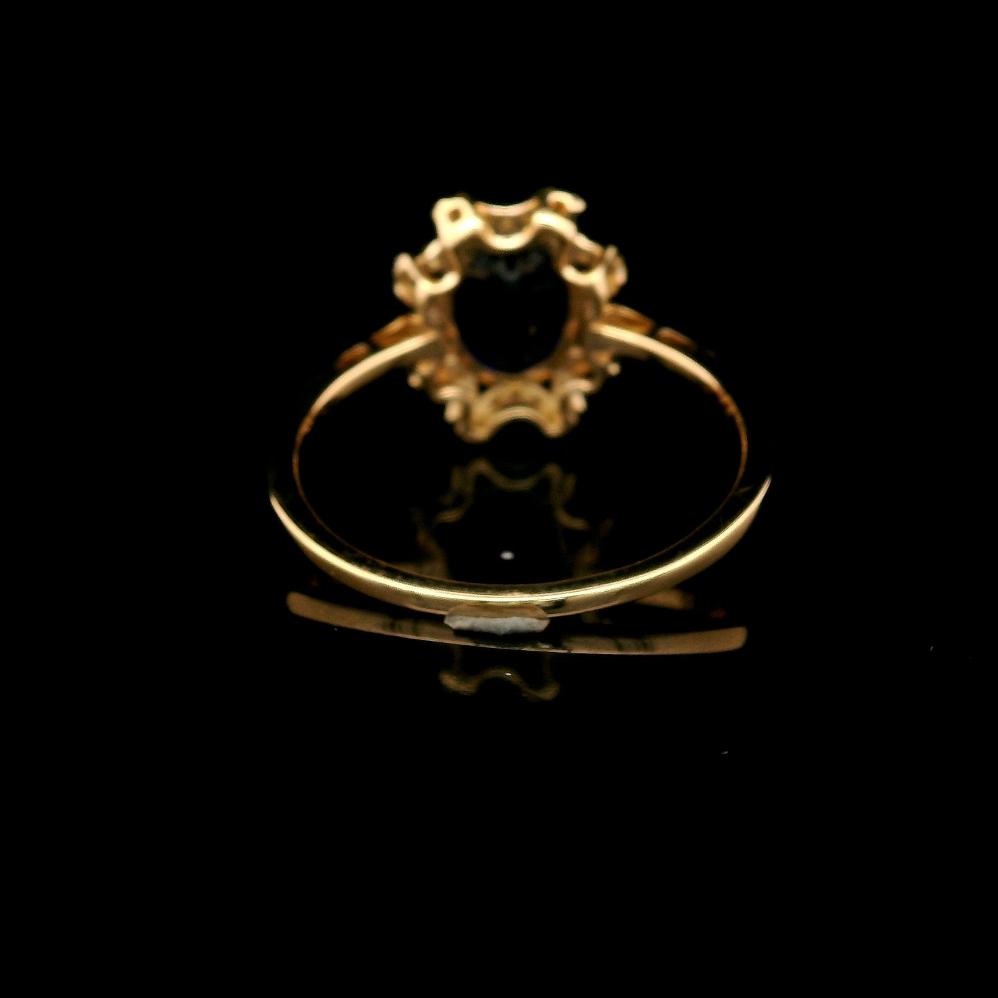 2.01 Ct Oval Mixed Cut Lab Grown Sapphire 14K Gold Ring