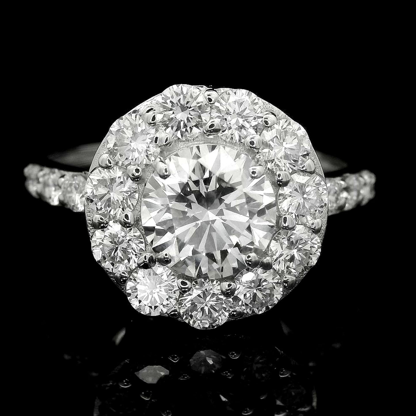 2.03 Carats Lab Grown Diamond 14K Gold Ring