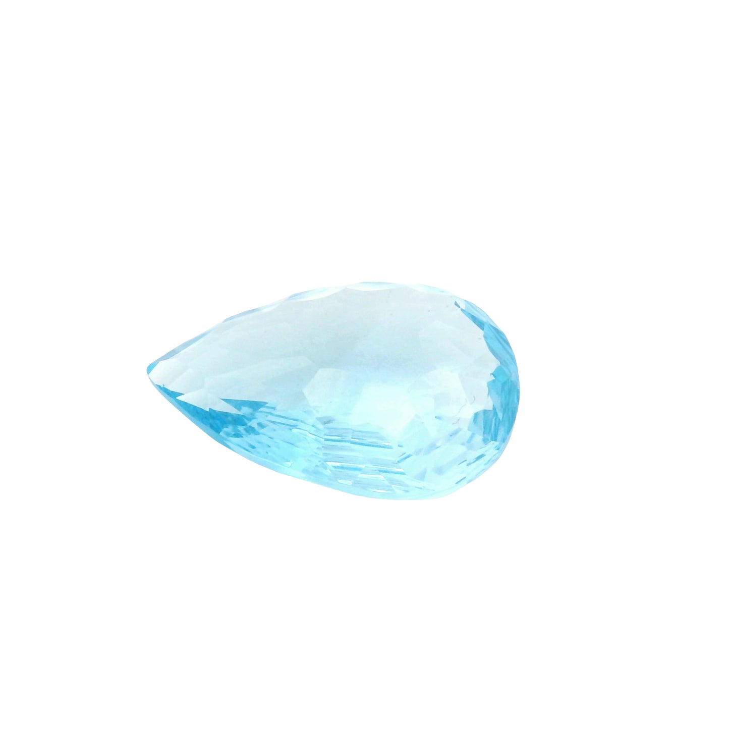 27.78 Blue Topaz Pear Gemstone