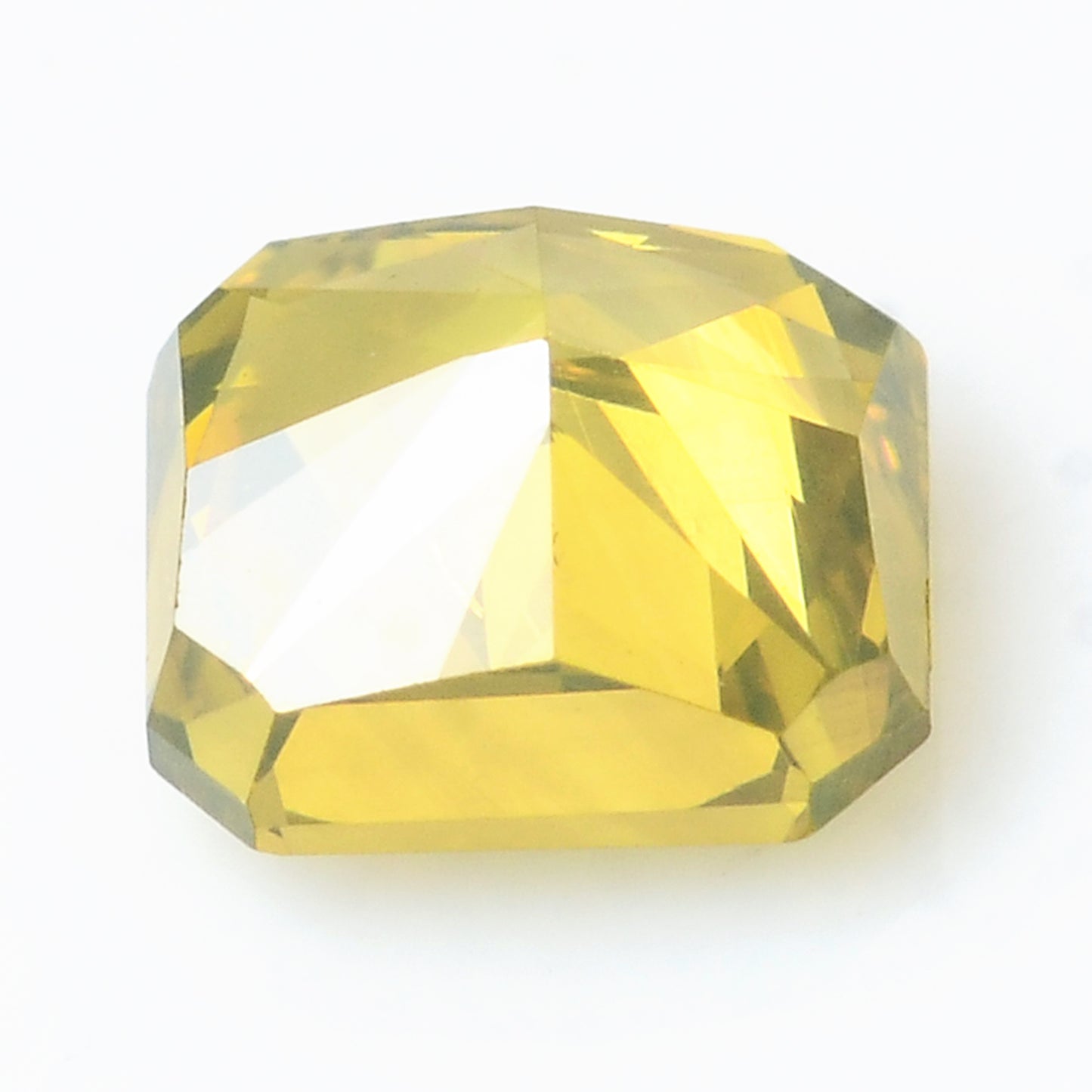0.35 Carat Yellow Diamond Octagon Loose Gemstone