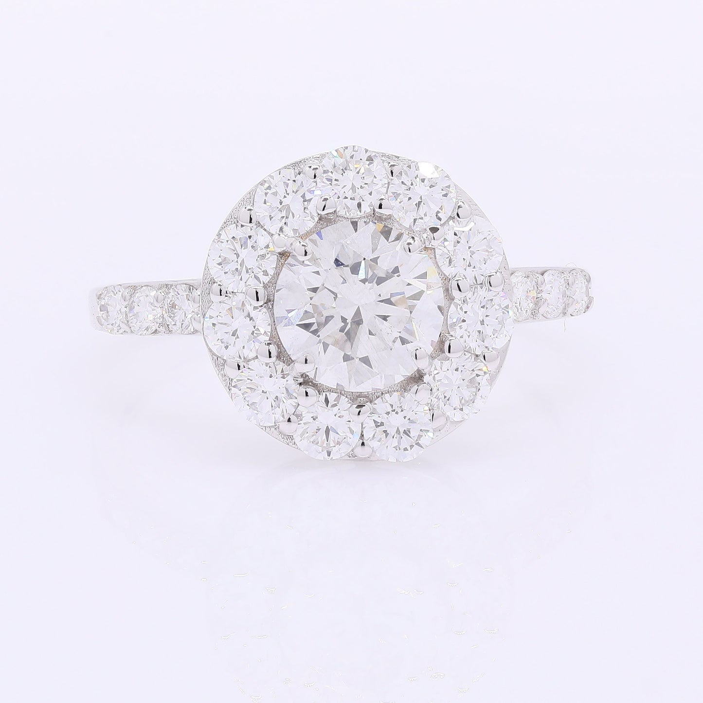 2.03 Carats Lab Grown Diamond 14K Gold Ring