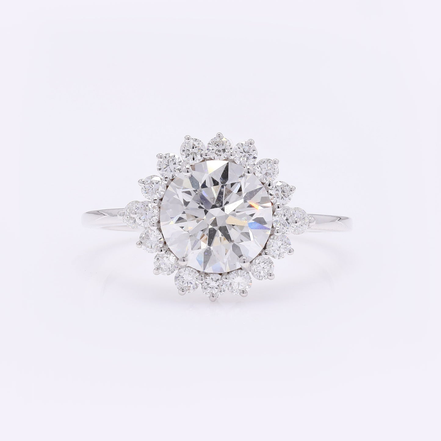 2.53 Carats Lab Grown Diamond 14K Gold Ring
