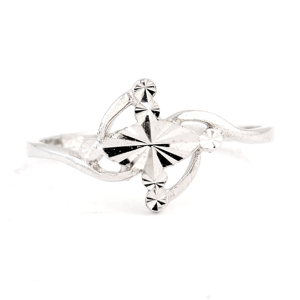 0.00 Ct Plain 925 Sterling Silver Ring