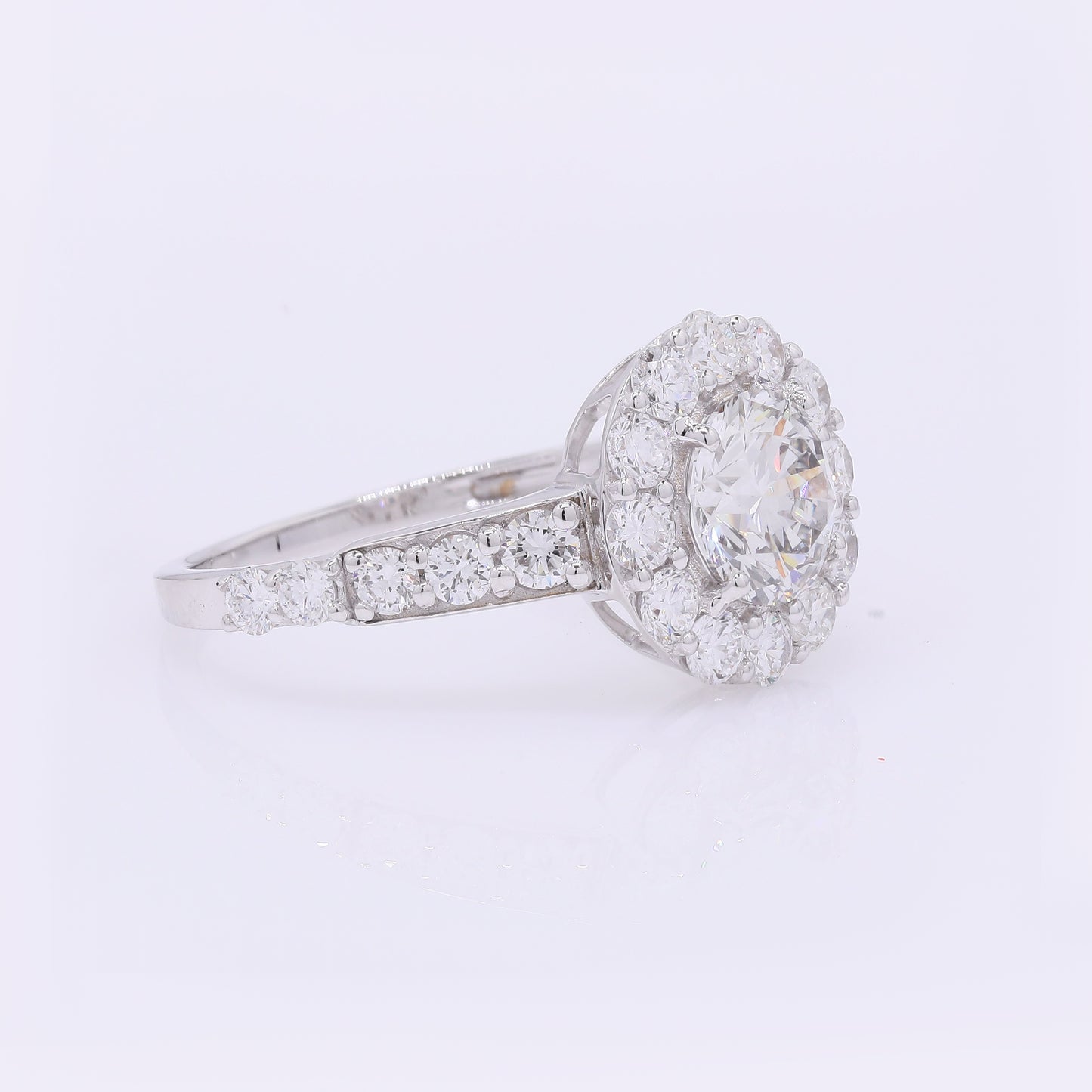 2.15 Carats Lab Grown Diamond 14K Gold Ring