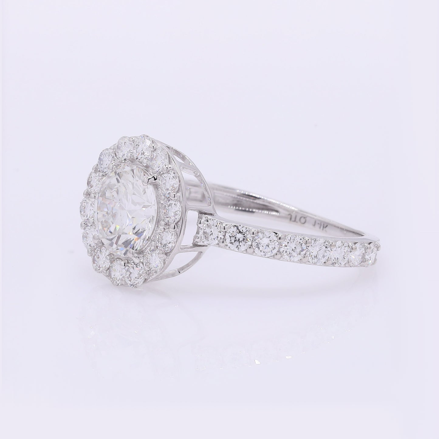 2.00 Carats Lab Grown Diamond 14K Gold Ring