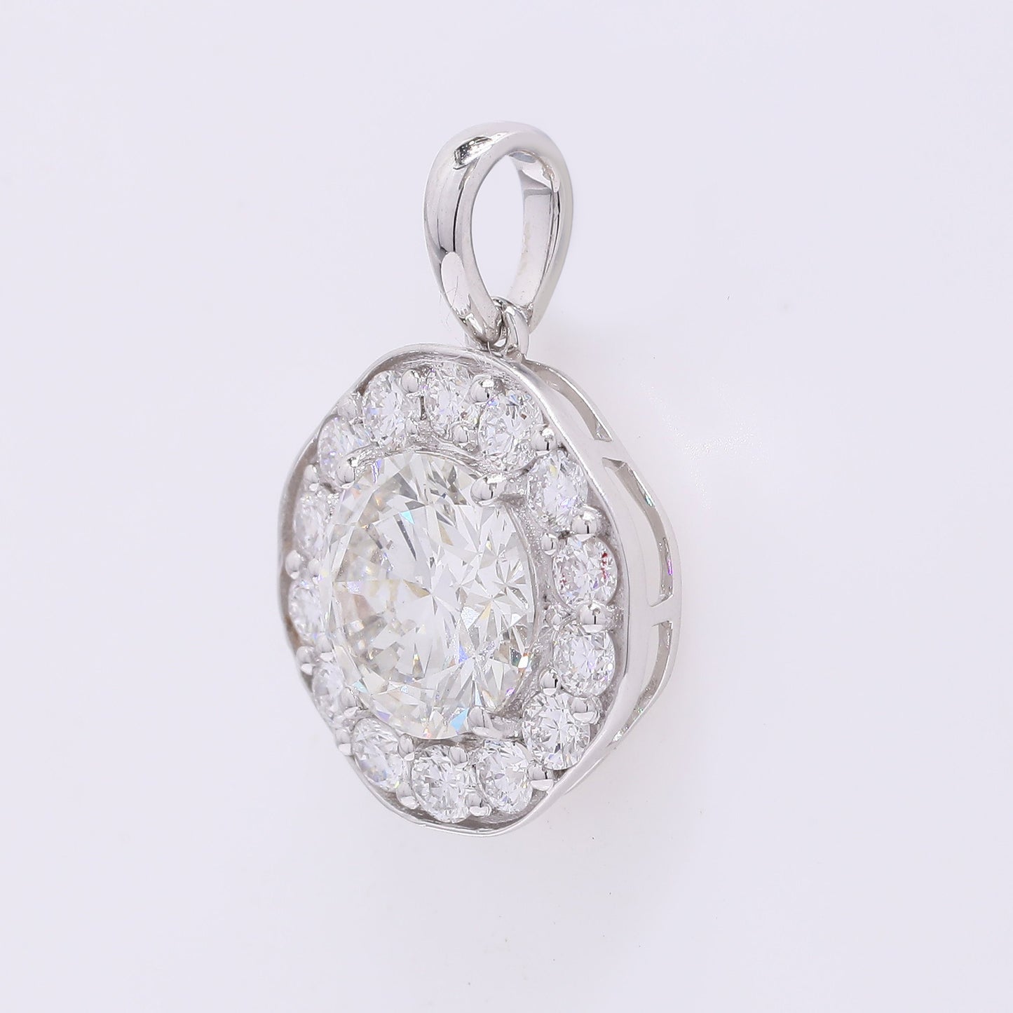 2.02 Carats Lab Grown Diamond 14K Gold Pendant