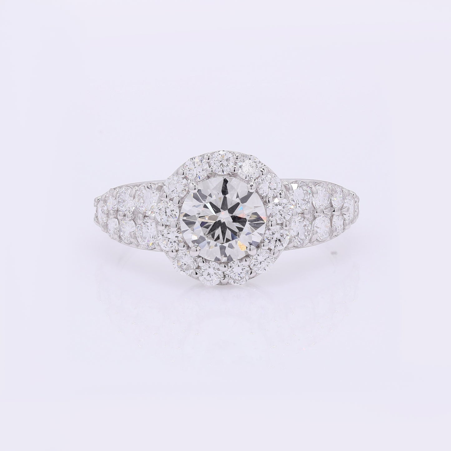 2.14 Carats Lab Grown Diamond 14K Gold Ring
