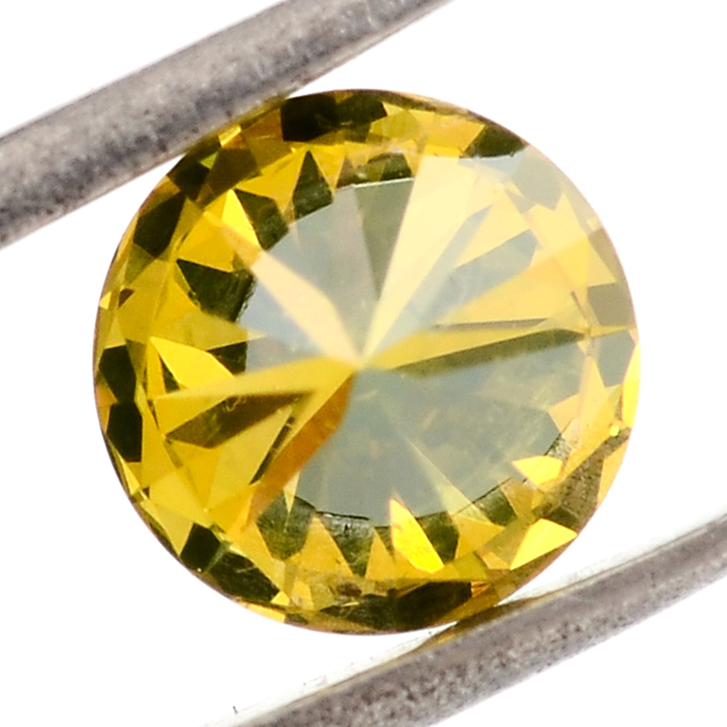 0.70 Yellow Diamond Round Loose Gemstone