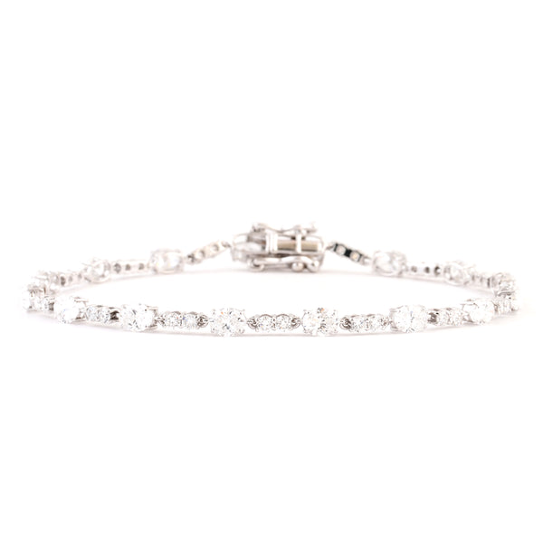 3.75 Carats Lab Grown Diamond 14K Gold Bracelet
