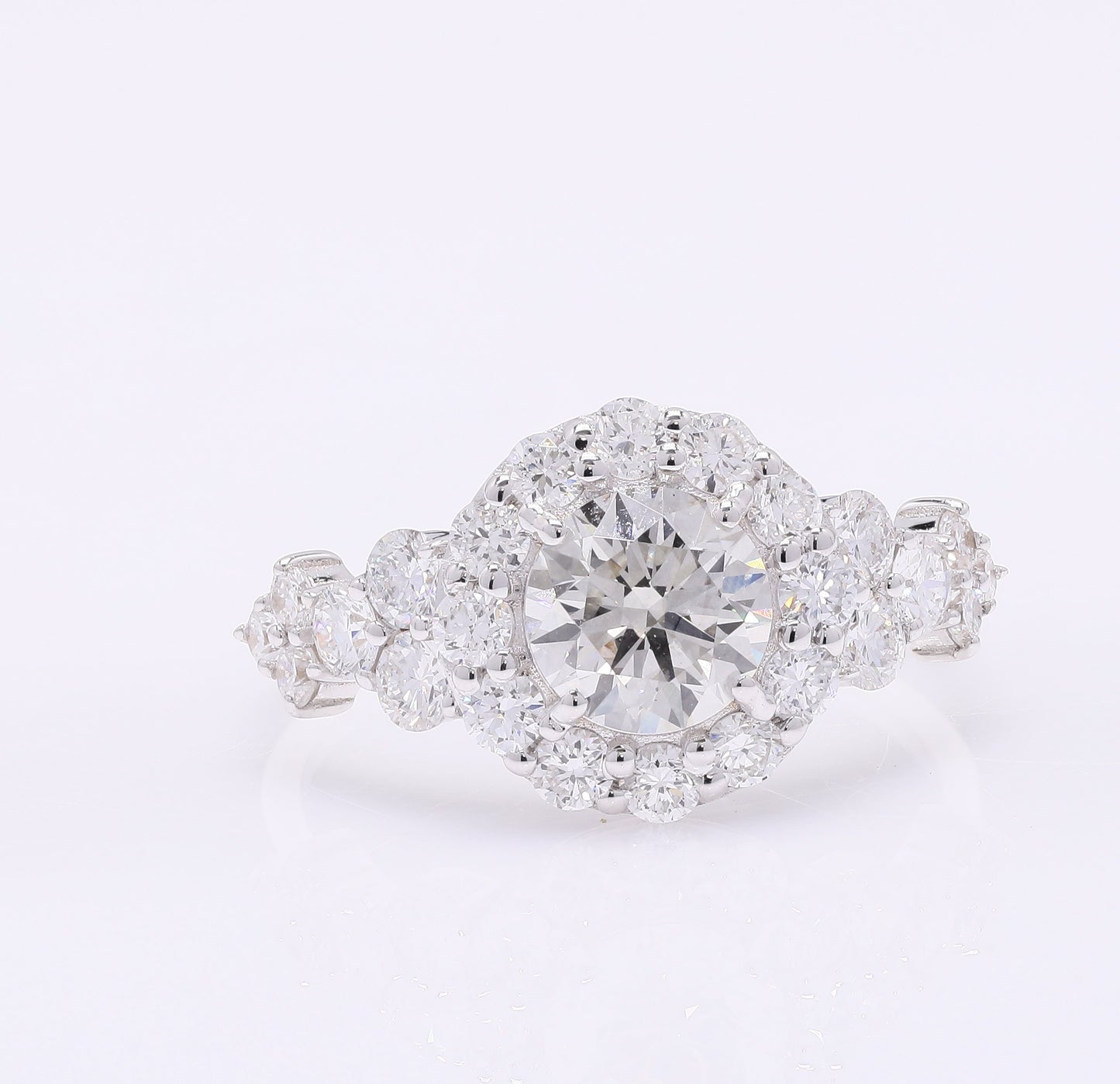2.12 Carats Lab Grown Diamond 14K Gold Ring