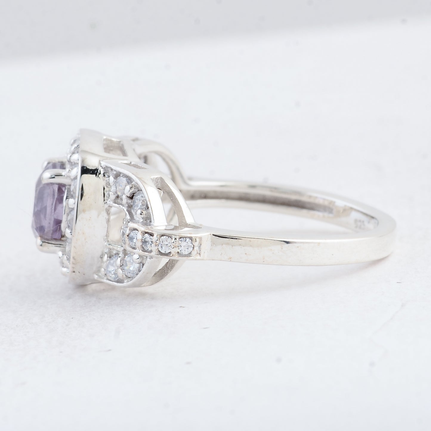 2.52 Ct Round Amethyst 925 Sterling Silver Ring