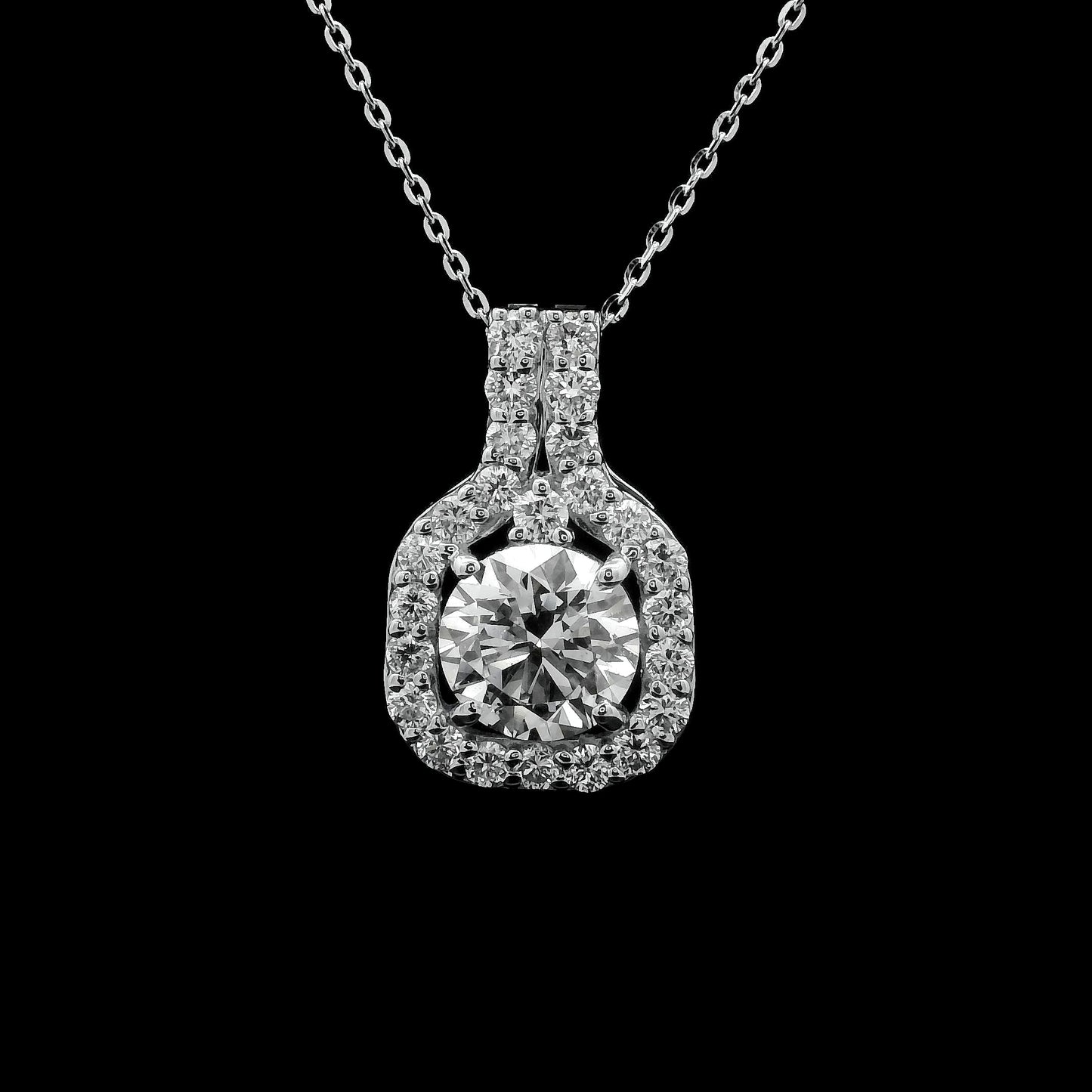 2.36 Carats Lab Grown Diamond 14K Gold Pendant