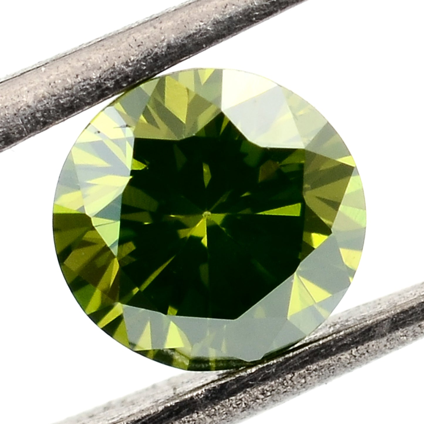 0.66 Green Diamond Round Loose Gemstone