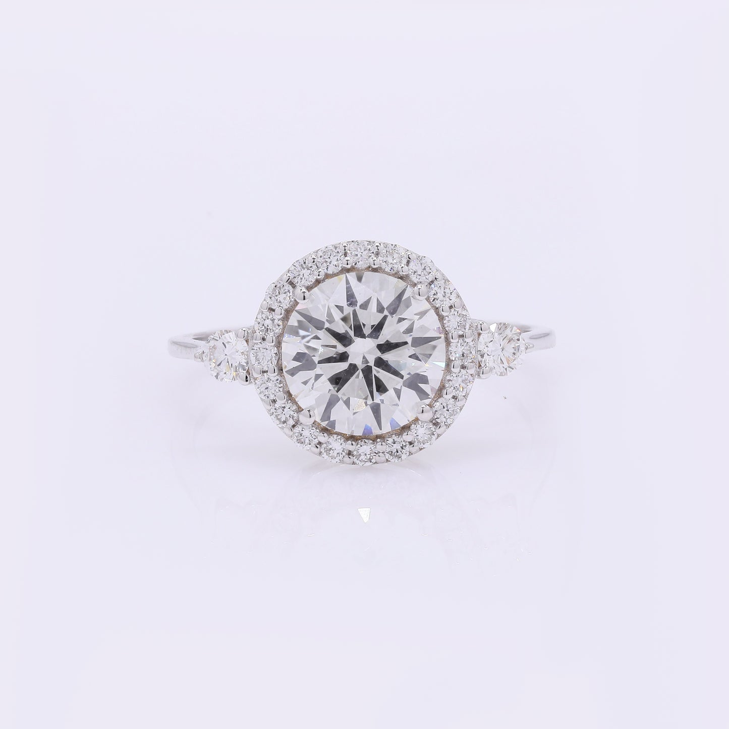 2.37 Carats Lab Grown Diamond 14K Gold Ring