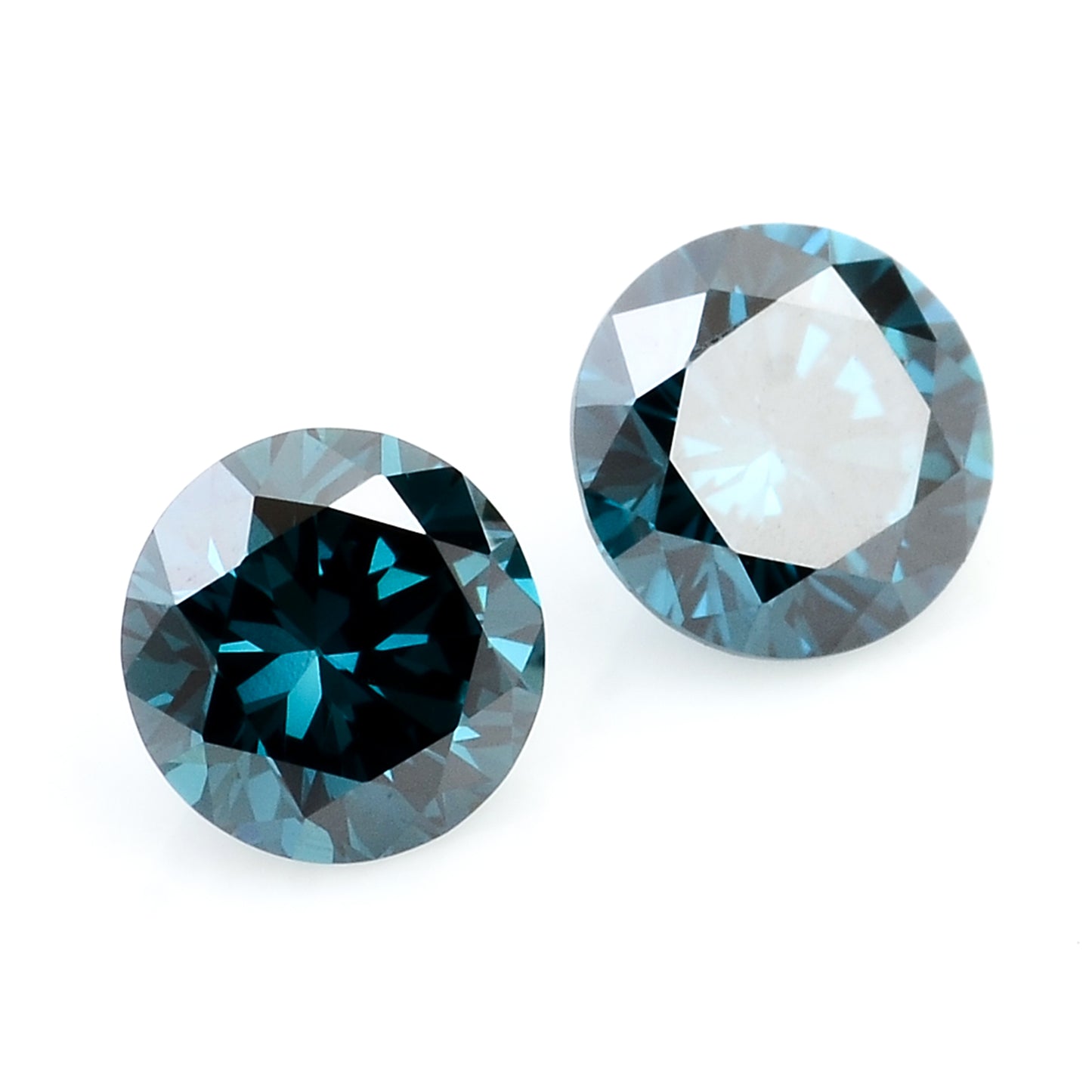0.44 Blue Diamond Round Loose Gemstone