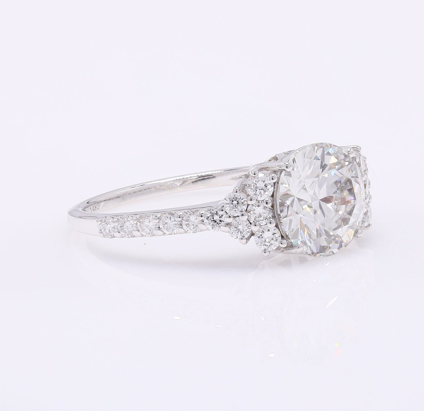 2.44 Carats Lab Grown Diamond 14K Gold Ring