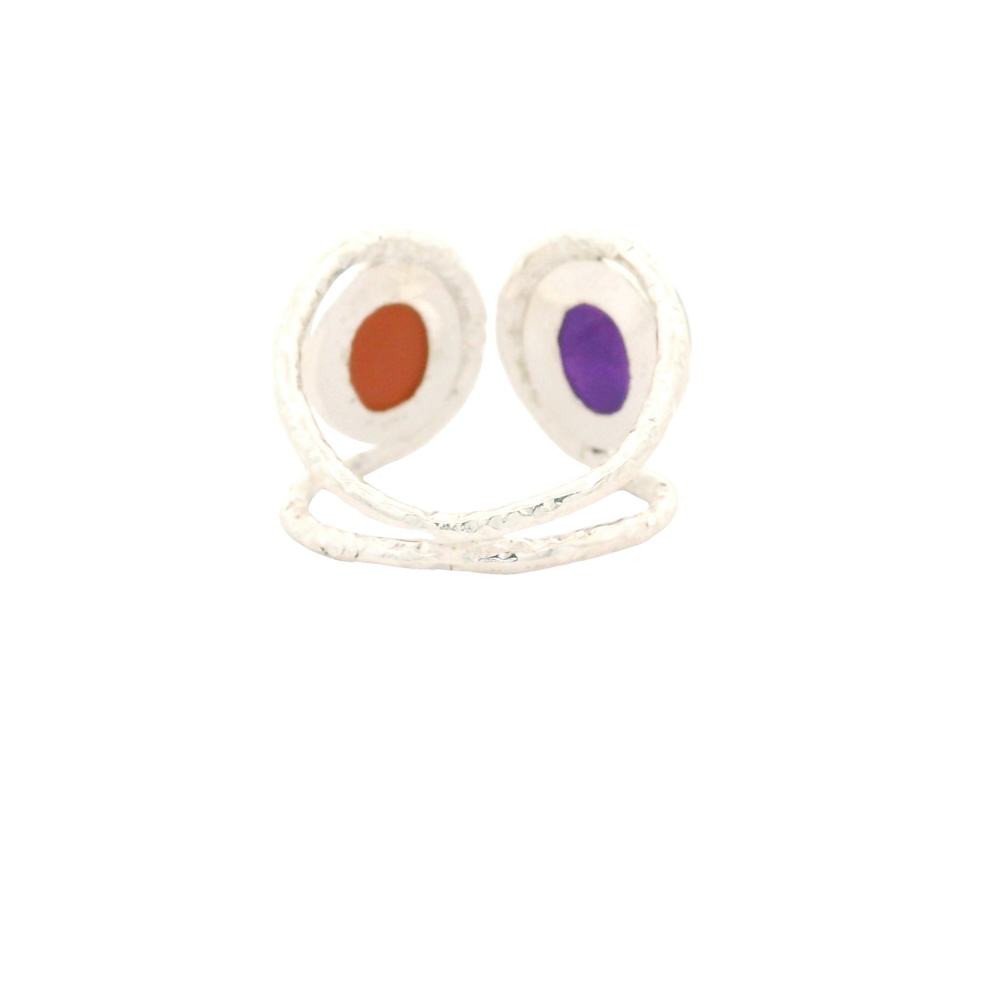 13.25 Ct Amethyst, Moonstone 925 Sterling Silver Ring